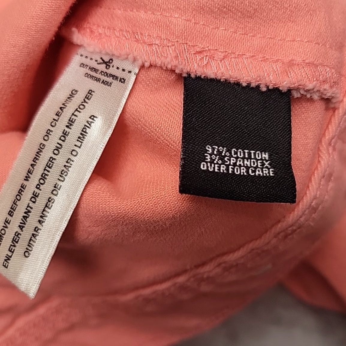 Denime VINTAGE Relativity Jacket Womens 3X Pink Denim Jean Long Sleeve Classic Trucker Size XXL / US 16-18 / IT 52-54 - 3 Thumbnail