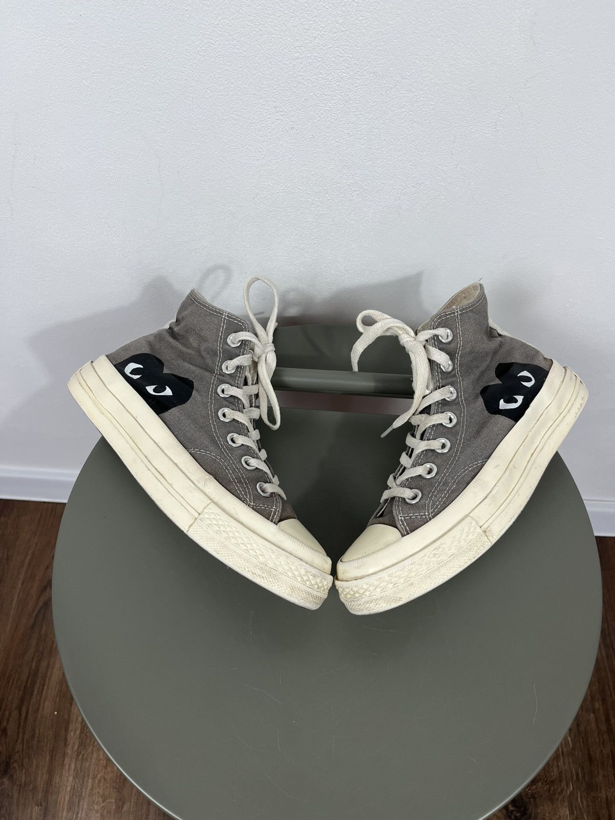 Converse Converse x CDG Play Chuck Taylor High Grey Heart US 6 W Size US 6 / IT 36 - 1 Thumbnail