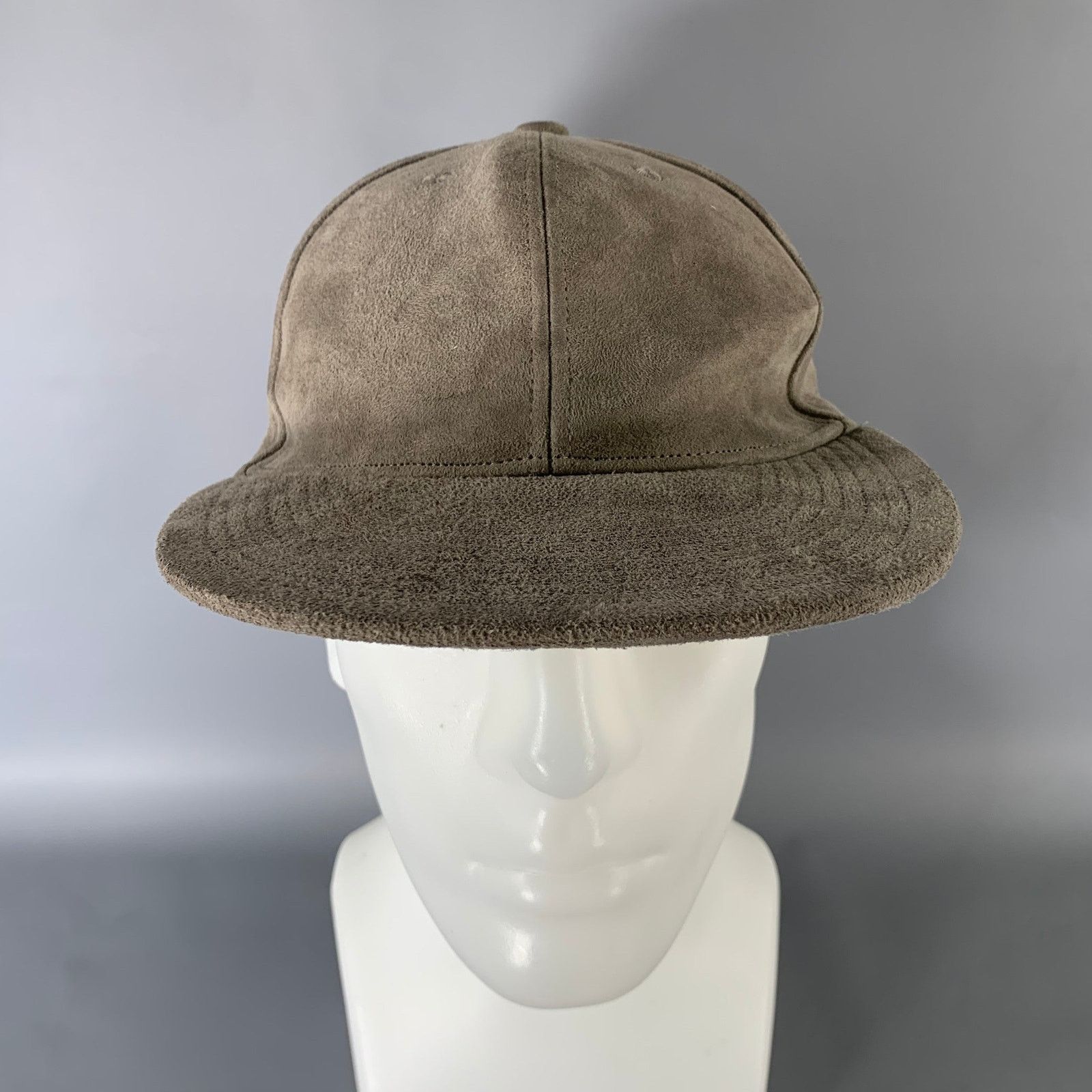 KIJIMA TAKAYUKI KIJIMA TAKAYUKI Size M Grey Solid Goat Suede Hats Size ONE SIZE - 5 Thumbnail