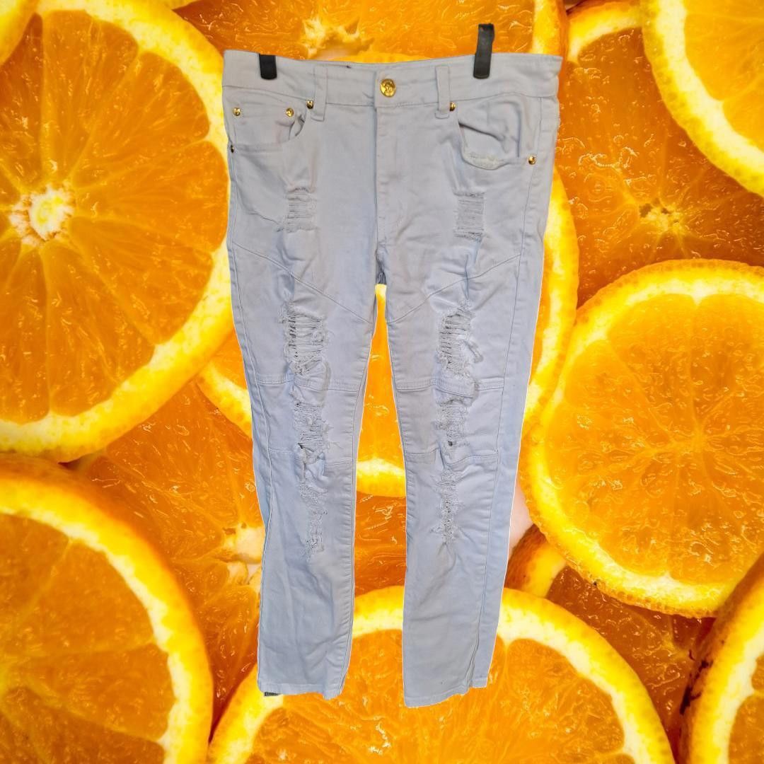 Other Argonaut Distressed White Ultra Slim Jeans Size 34x32 Size US 34 / EU 50 - 6 Thumbnail