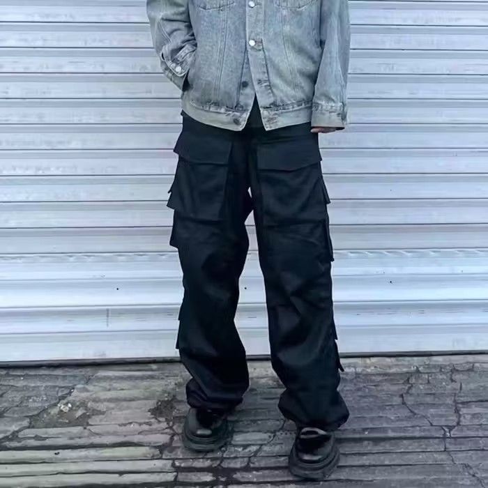 Japanese Brand × Vintage Black Cargo Pant Size US 30 / EU 46 - 4 Thumbnail