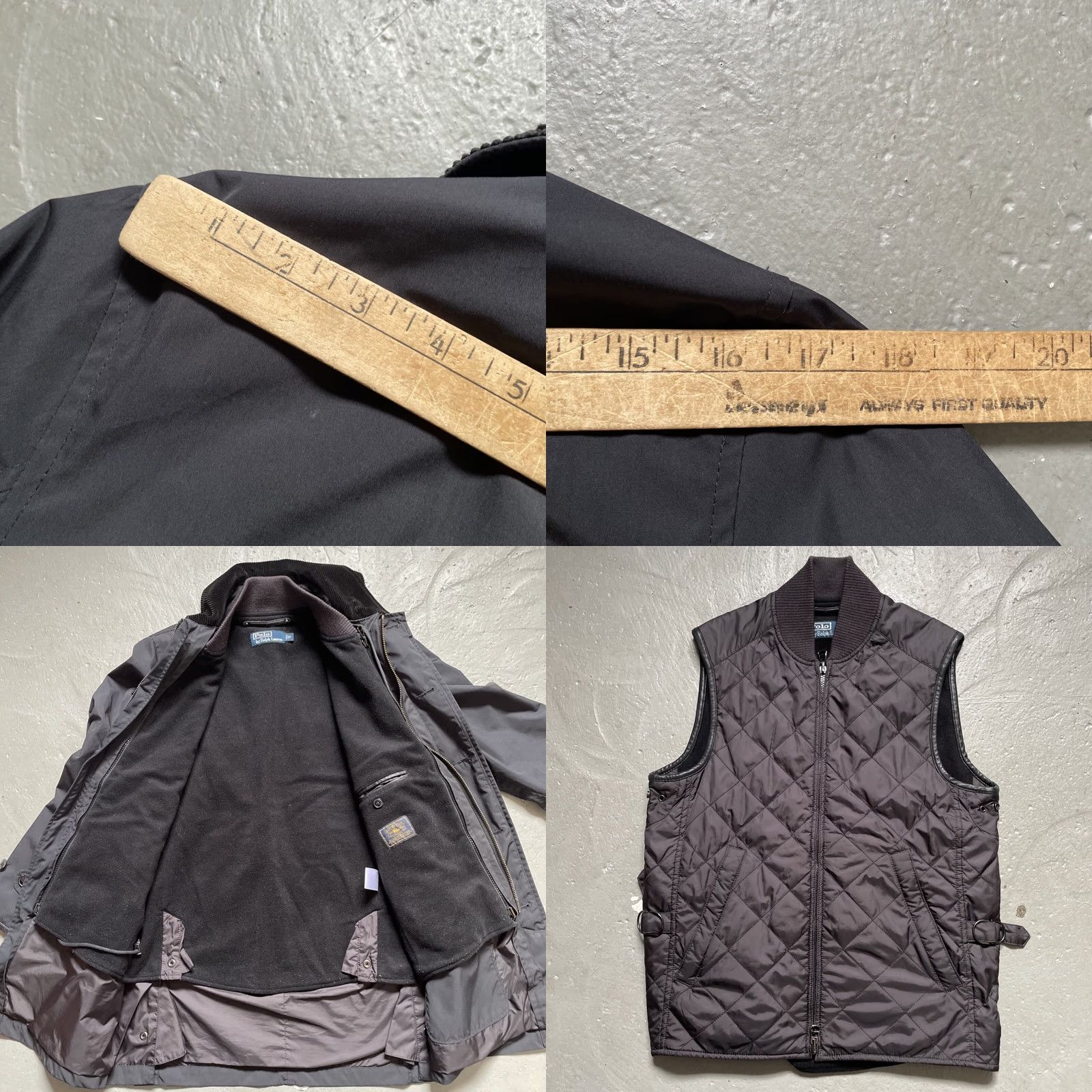 Polo Ralph Lauren VINTAGE Polo Ralph Lauren Riding Quilted 2 In 1 Removable Vest Jacket S Blue Leather Trim Corduroy Collar Unisex Adults 90s Size US S / EU 44-46 / 1 - 9 Thumbnail