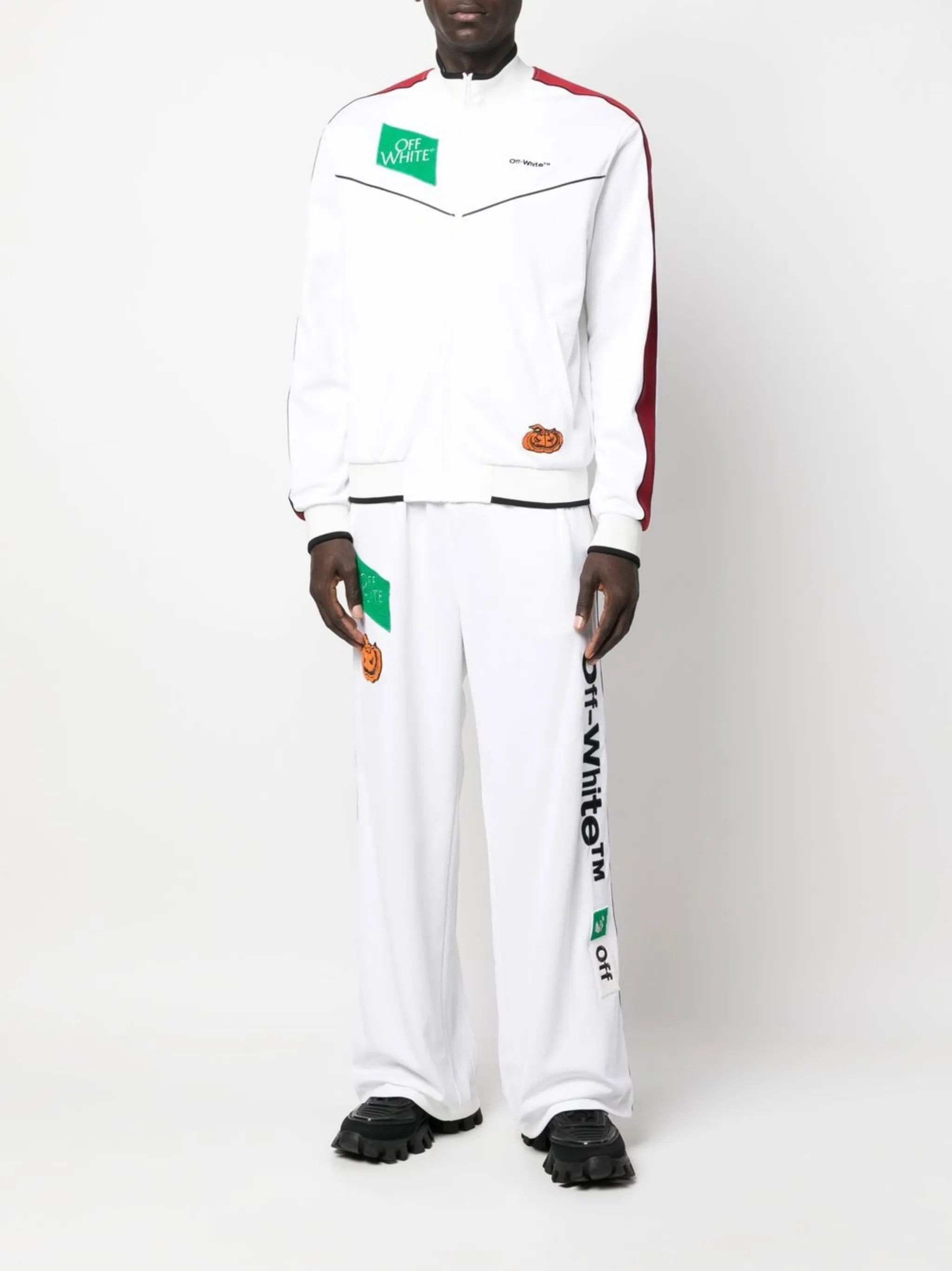Off-White o1y0225 Logo Jogger & Sweatpant in White Size US 32 / EU 48 - 5 Thumbnail