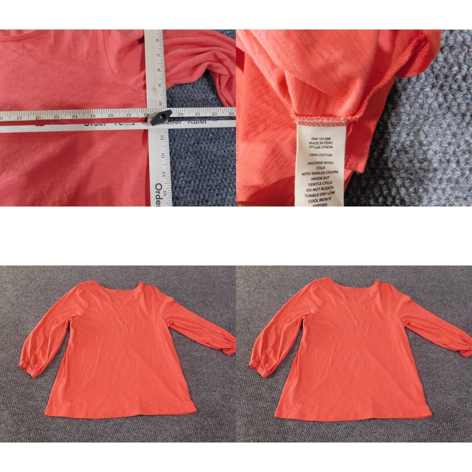 Soft Surroundings Soft Surroundings Blouse Shirt Women M Pink Cotton Knit Solid Round Neck Pullover Casual Modern Basic Pattern/Style Size M / US 6-8 / IT 42-44 - 8 Thumbnail