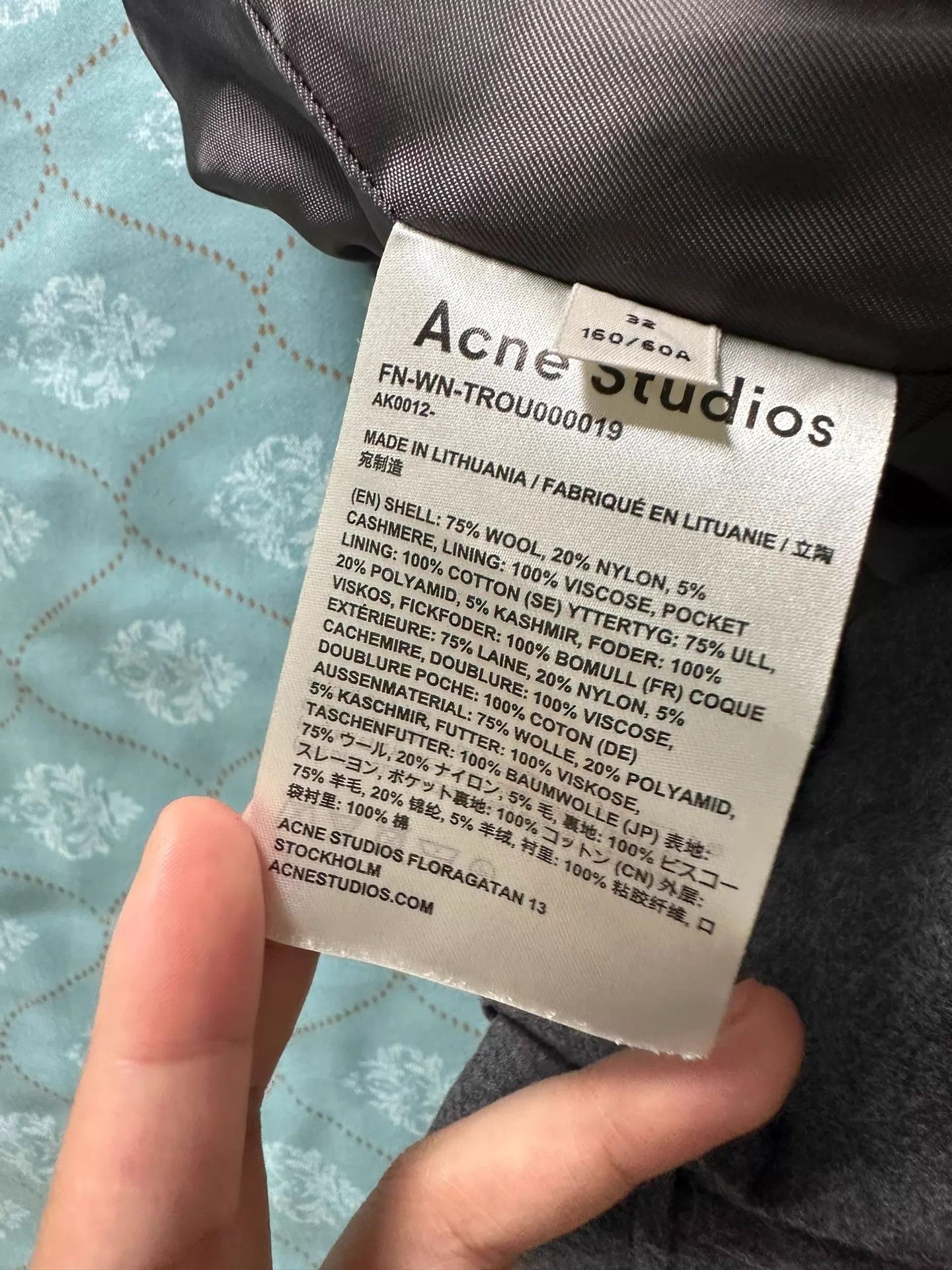Acne Studios Acne Wool Chino 9/10 Waist 64 Length 90 Size US 32 / EU 48 - 5 Thumbnail