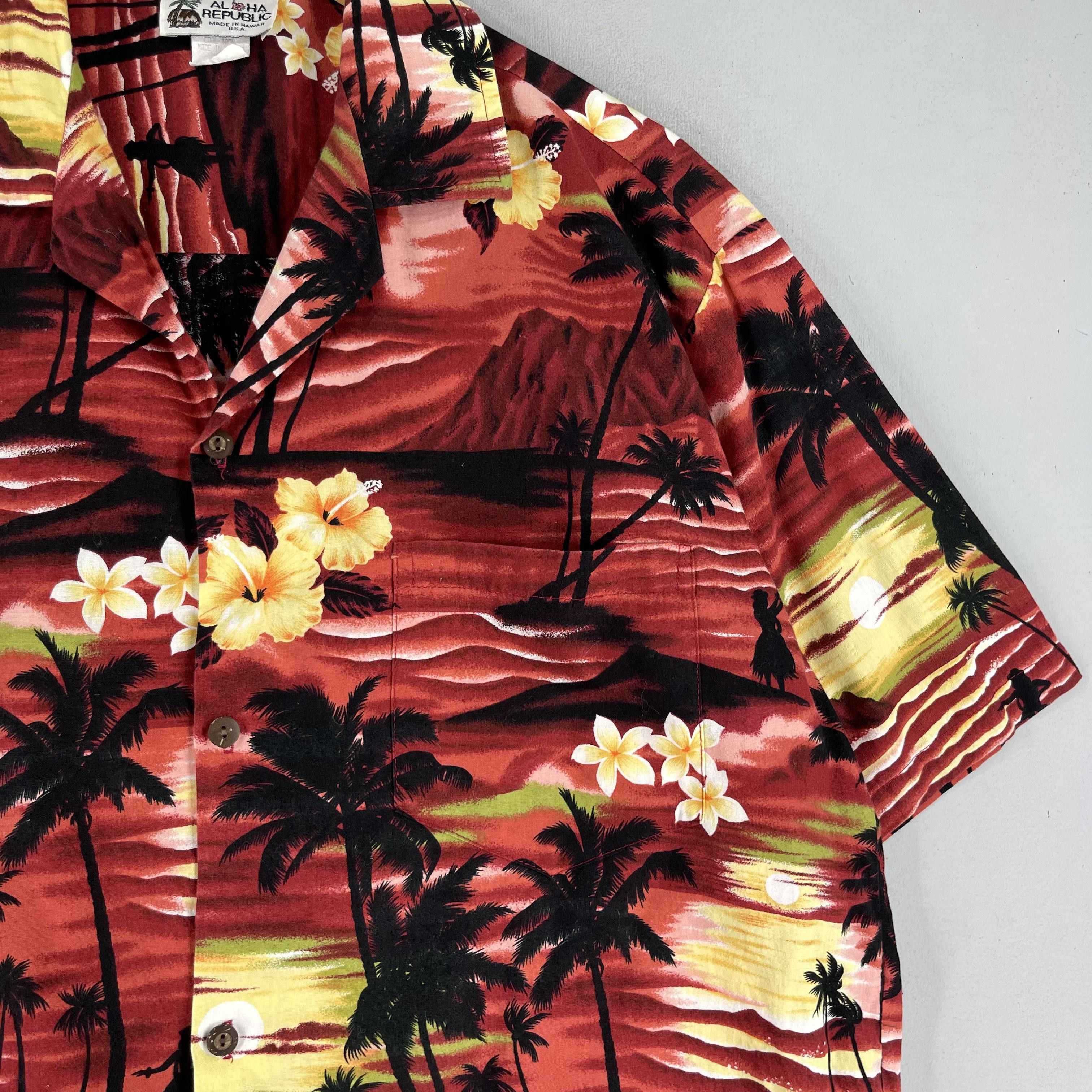 Vintage Vintage 90s Island Beach Aloha Tropical Floral Hawaii Shirt Size US L / EU 52-54 / 3 - 3 Thumbnail