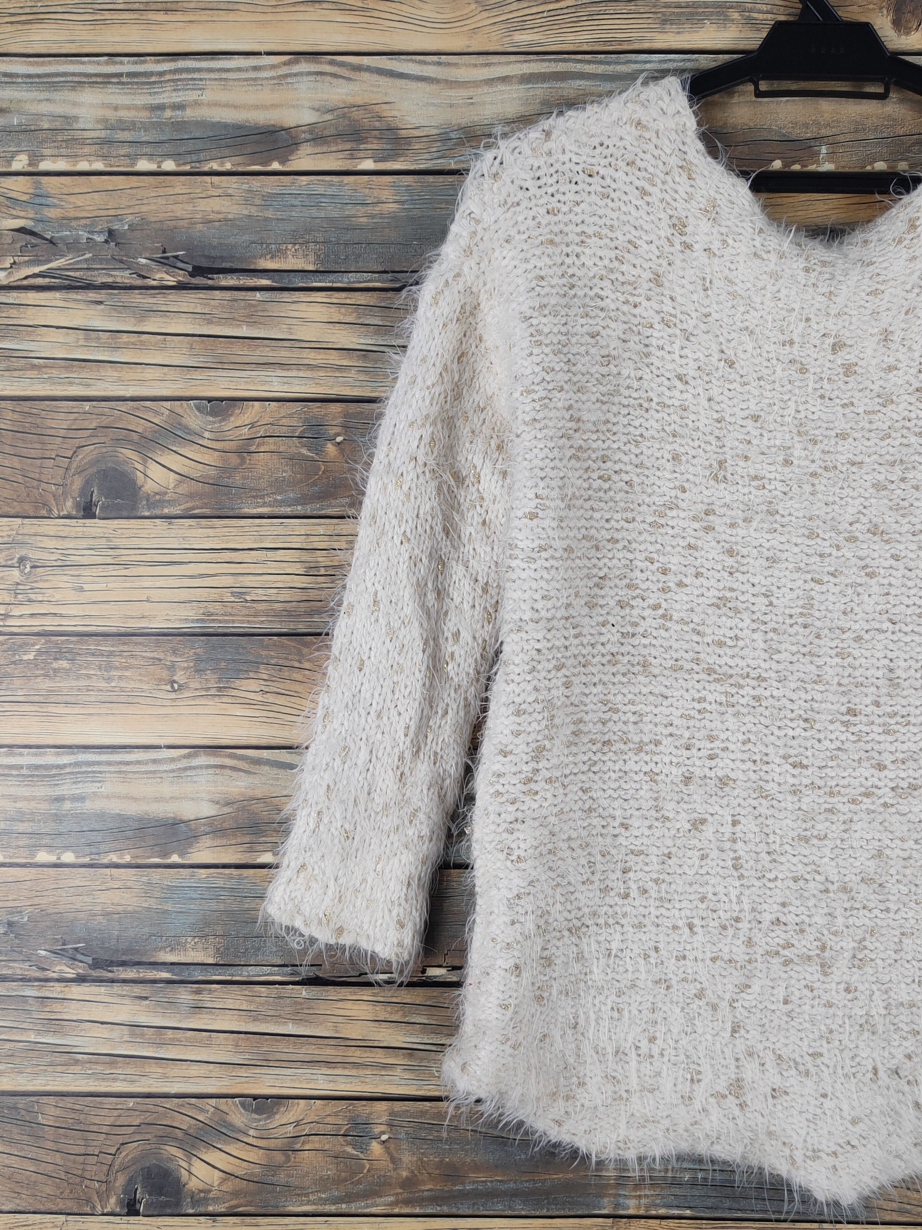Japanese Brand Atmark Light Brown Shag Shaggy Fur Mohair Knitwear #W1670 Size M / US 6-8 / IT 42-44 - 8 Thumbnail