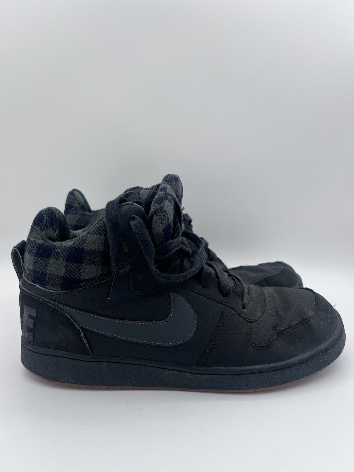 Nike Nike Court Borough Mid Mens Size 9 Black Plaid Anthracite Size US 9 / EU 42 - 1 Thumbnail