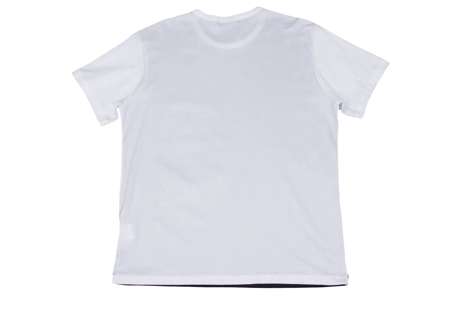 Jean Paul Gaultier Paint Print Cut T-Shirt in White and Navy for Men Size US M / EU 48-50 / 2 - 10 Thumbnail
