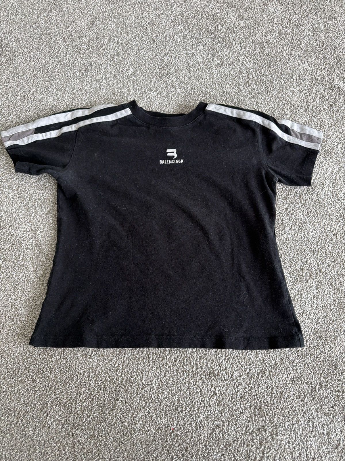 Balenciaga Shrunk Black Sport Tee