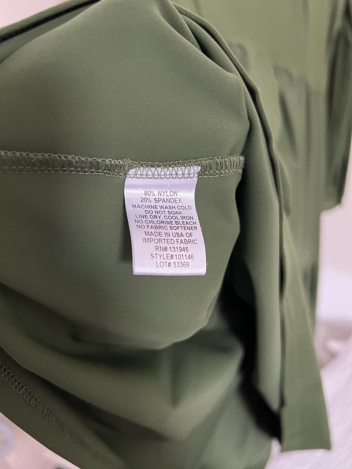 Other Jude Connally Olive Green Tiered Shirt Dress - Made in USA Size M / US 6-8 / IT 42-44 - 5 Thumbnail
