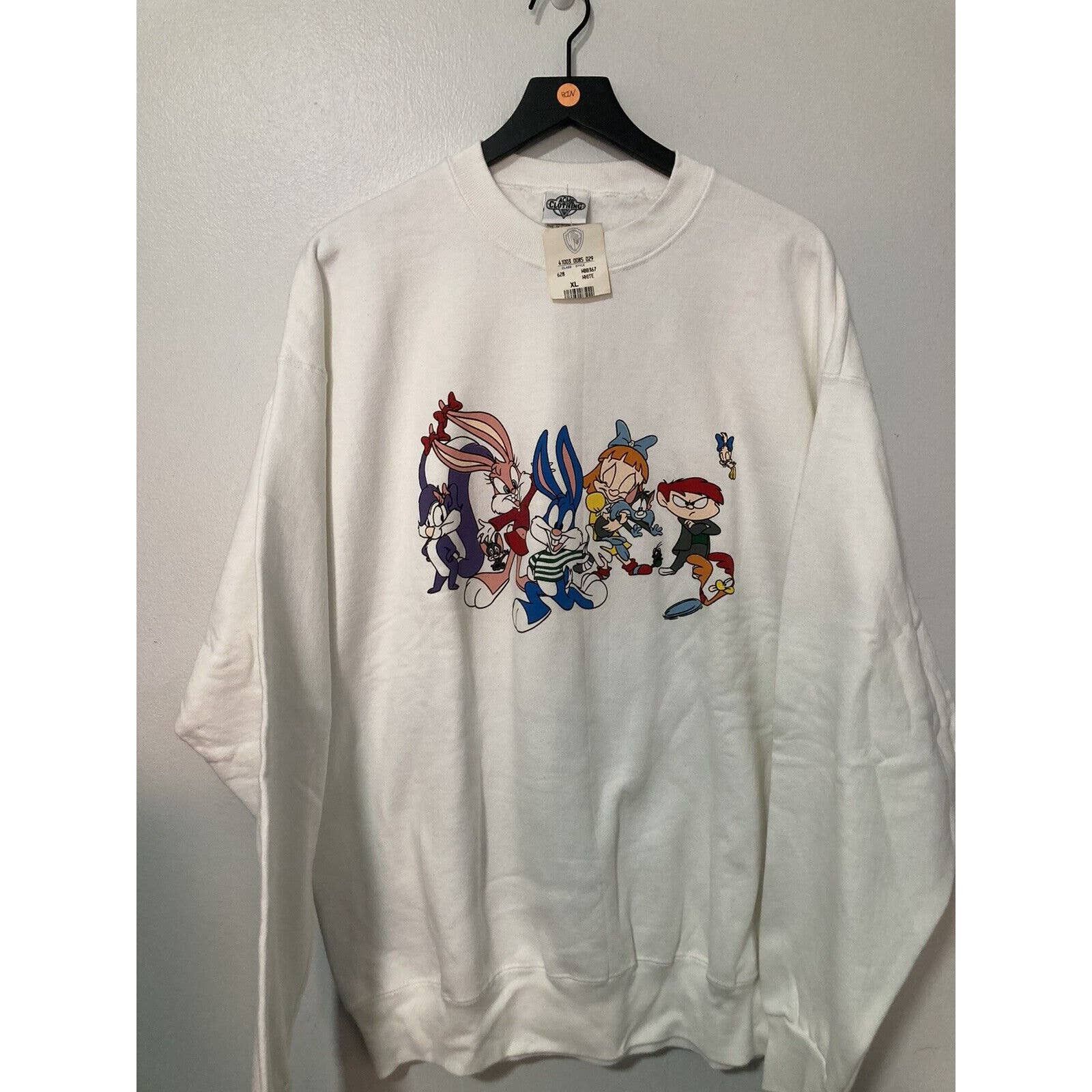 NWT Vintage Tiny Tunes Looney Warner Bros 1991 XL Sweatshirt