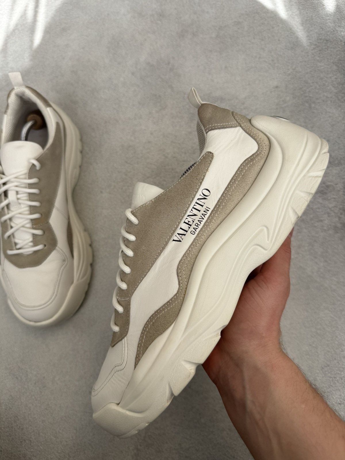 Valentino Valentino Garavani White Gumboy Calfskin Sneakers Size45 Size US 11 / EU 44 - 8 Thumbnail