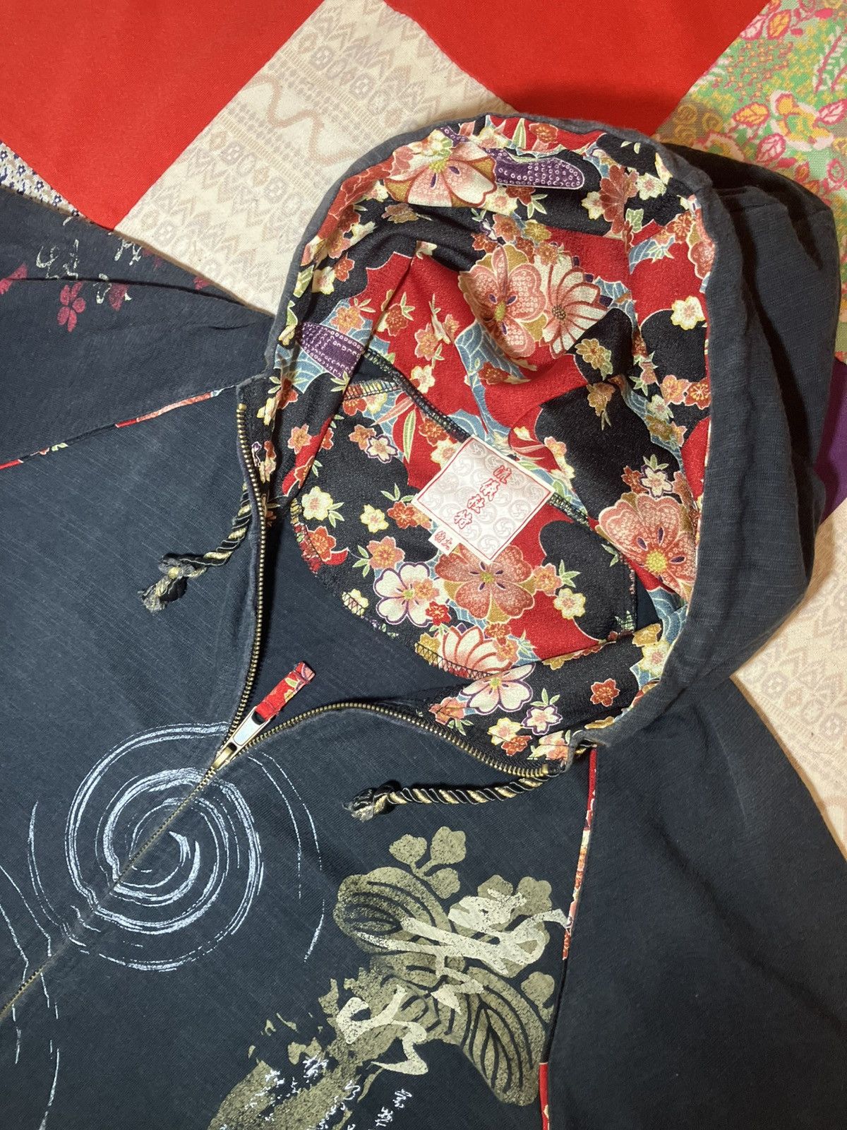 Japanese Brand Sukajan Koi Fish Archival Wagara Ryugi Assaku Size US L / EU 52-54 / 3 - 9 Thumbnail