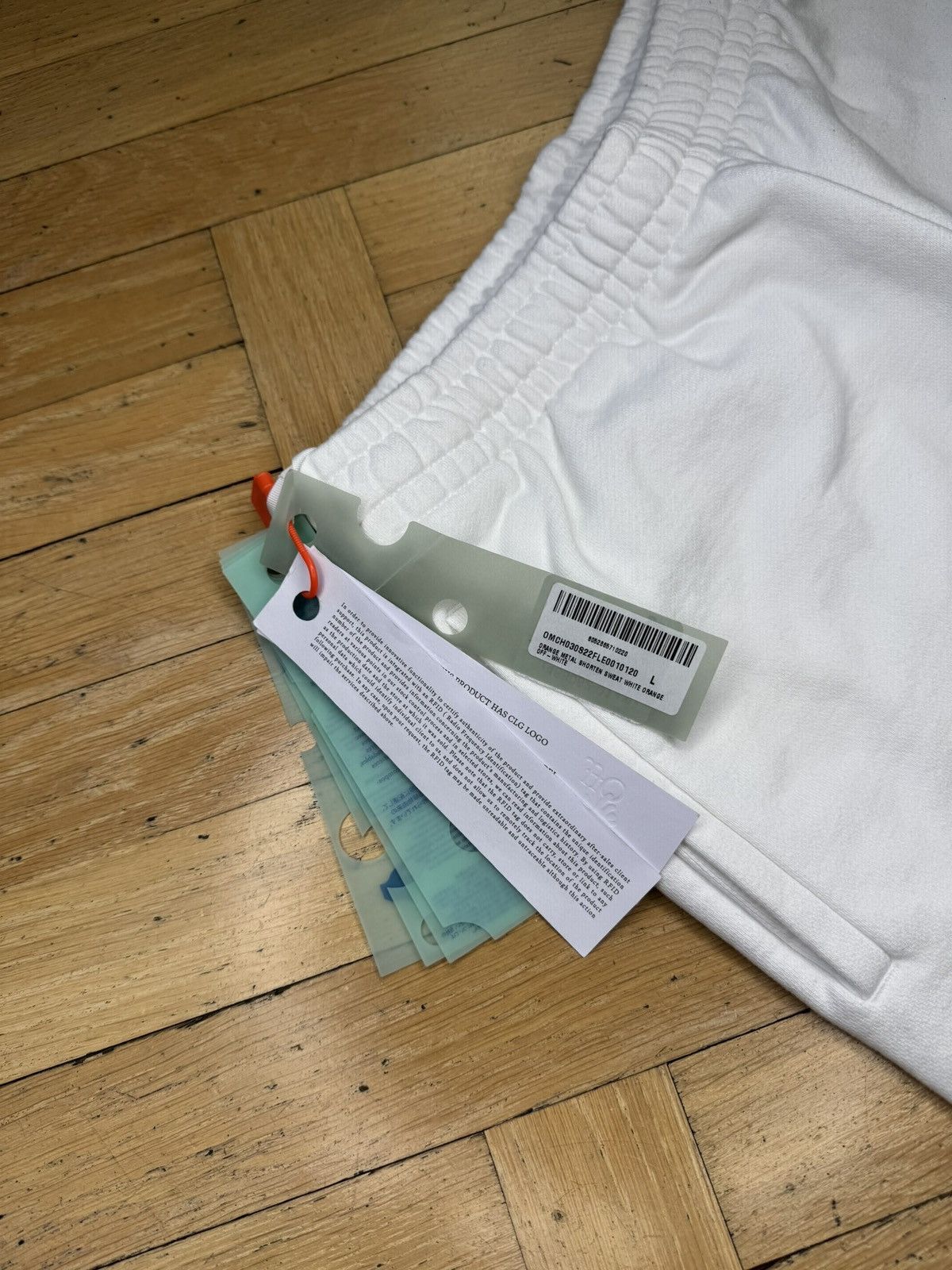 Off-White OFF-WHITE ORANGE METAL ARROWS WHITE SWEATPANTS Size US 34 / EU 50 - 7 Thumbnail
