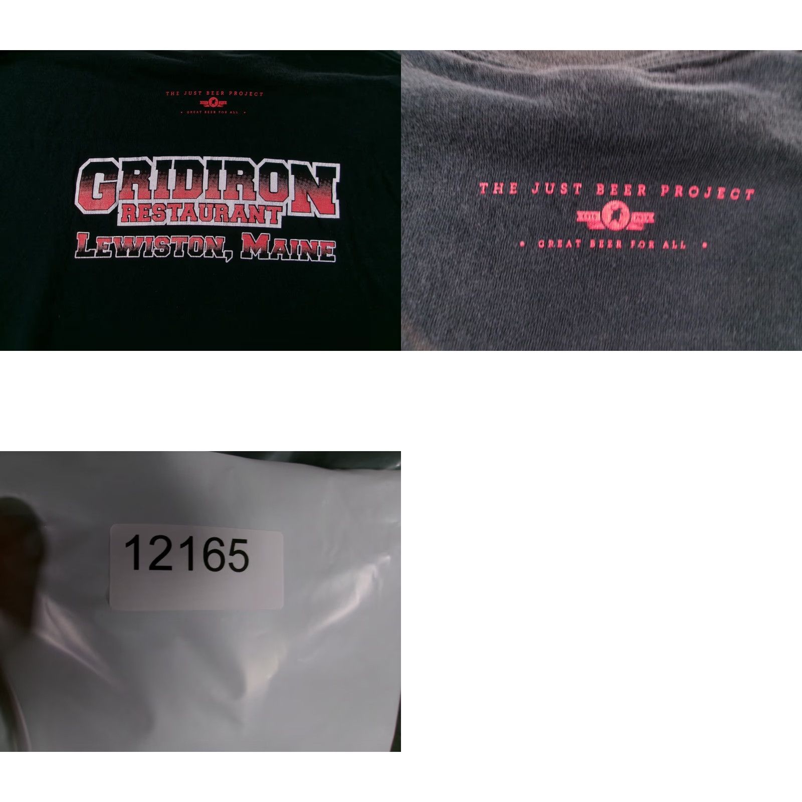 Gildan VINTAGE Gridiron Shirt Men XL Black Lewiston Maine Just Beer Project Gildan T-Shirt Size US XL / EU 56 / 4 - 8 Thumbnail
