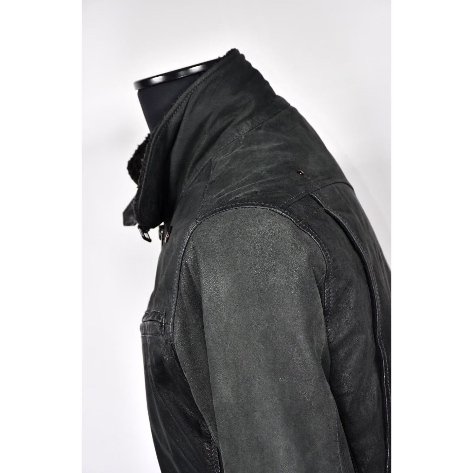 G-Star G-Star LT. Flight Leather Jacket Mens L - Leather Jacket - Size L - 100% Leather - Vintage: No - Gray Not Specified? Size US L / EU 52-54 / 3 - 5 Thumbnail