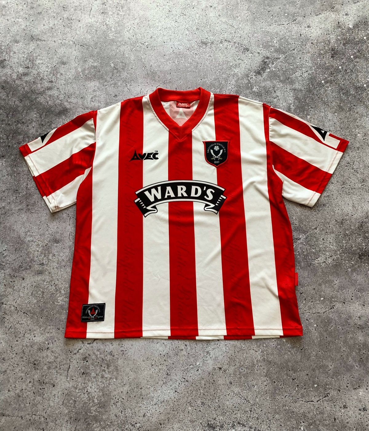 Other 🔥AVEC SHEFFIELD UNITED 1996 1997 HOME FOOTBALL SOCCER JERSEY Size US XL / EU 56 / 4 - 2 Thumbnail