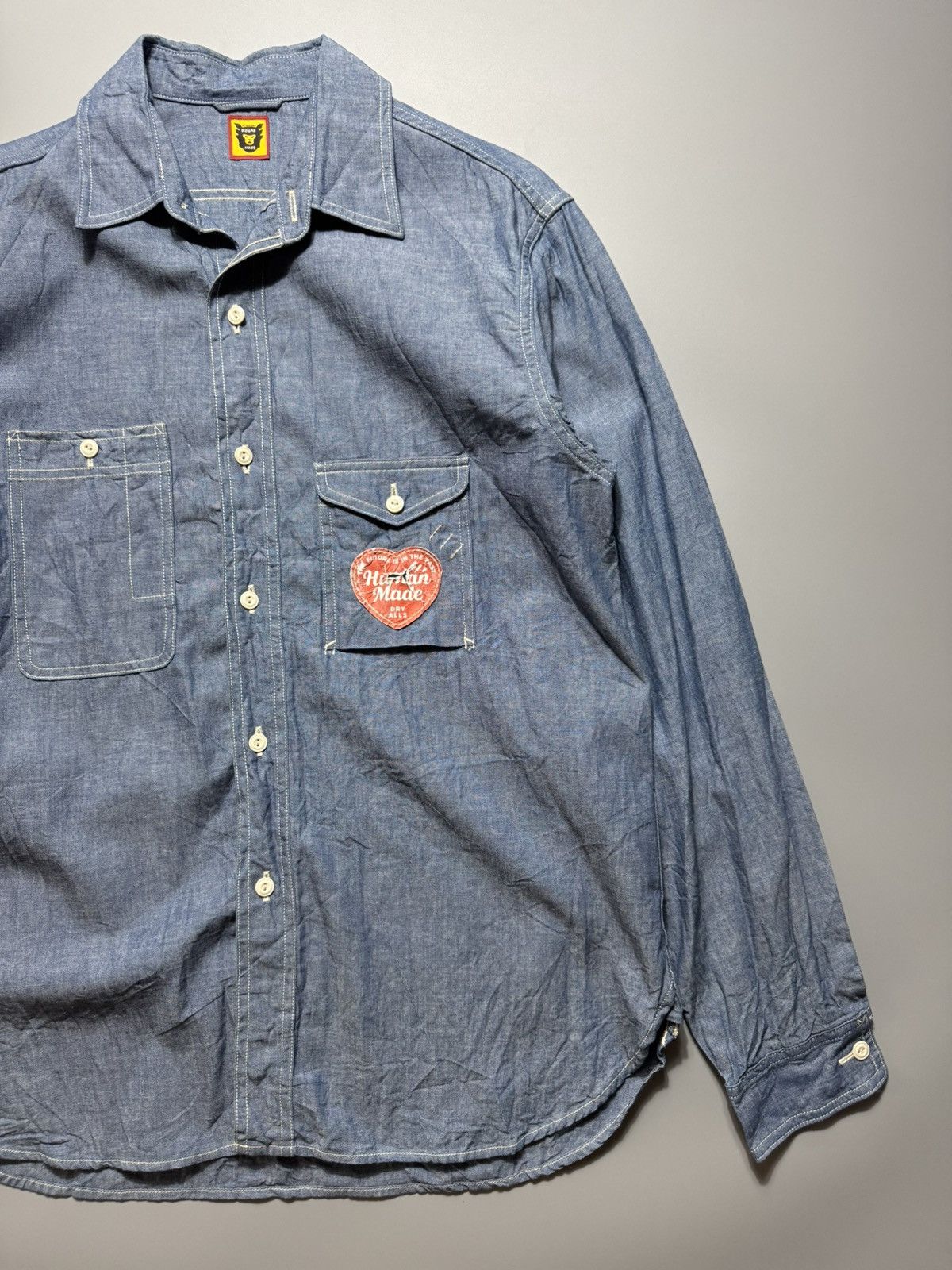 Human Made Human Made - Chambray Button Up L/s Size US M / EU 48-50 / 2 - 3 Thumbnail