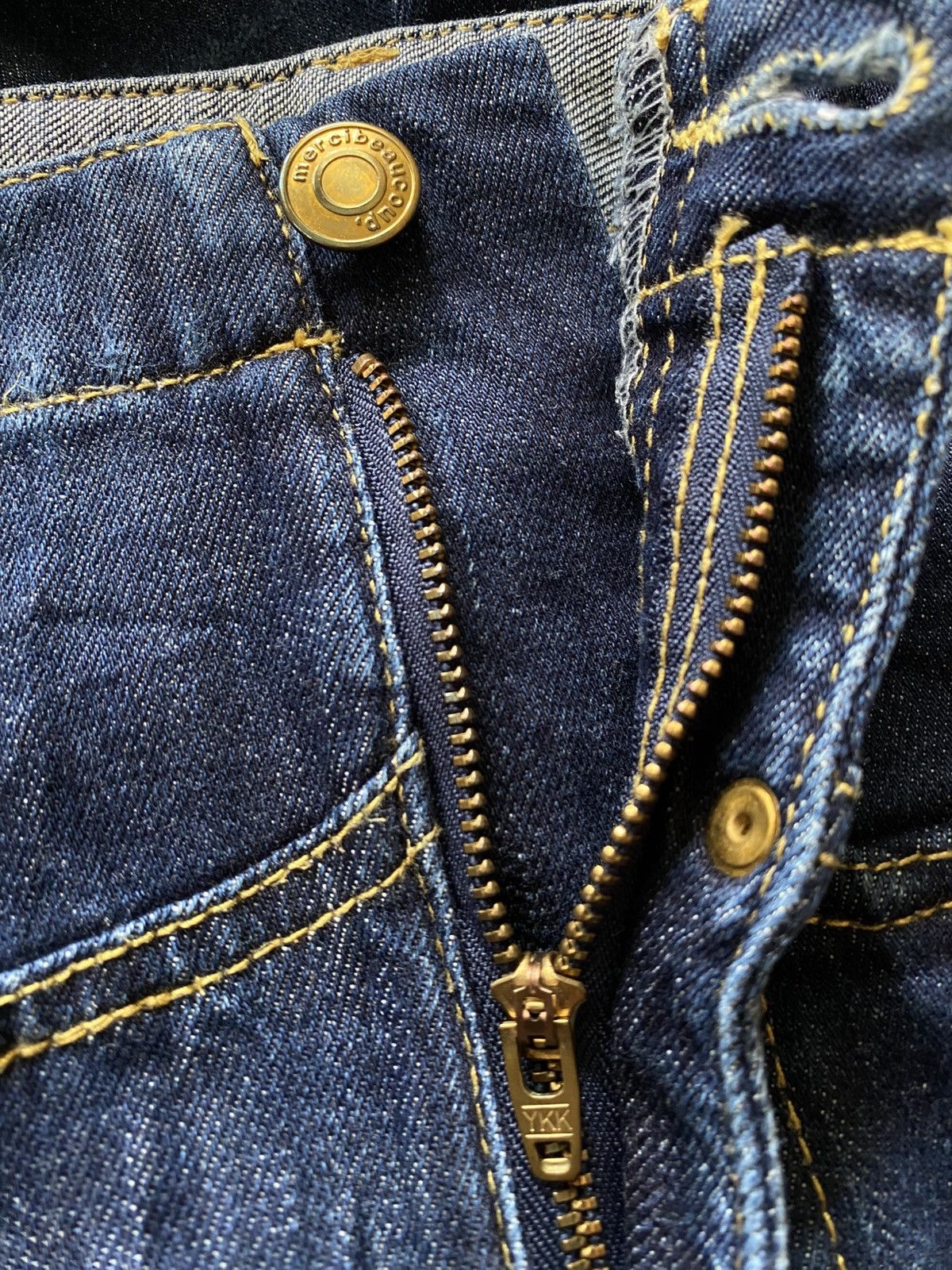 Issey Miyake × Japanese Brand × mercibeaucoup Rare Mercibeaucop Issey Miyake Drop Crotch Denim Pants Size US 30 / EU 46 - 5 Thumbnail
