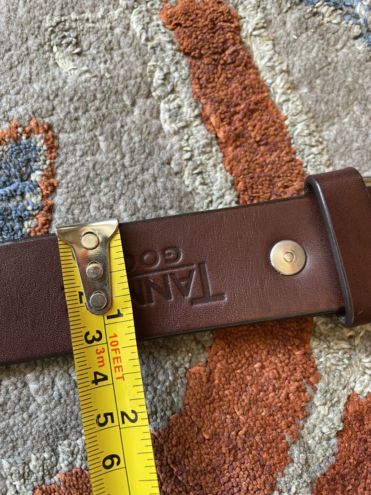 Tanner Goods Tanner Goods Brown Leather Belt Size 30 - 4 Thumbnail