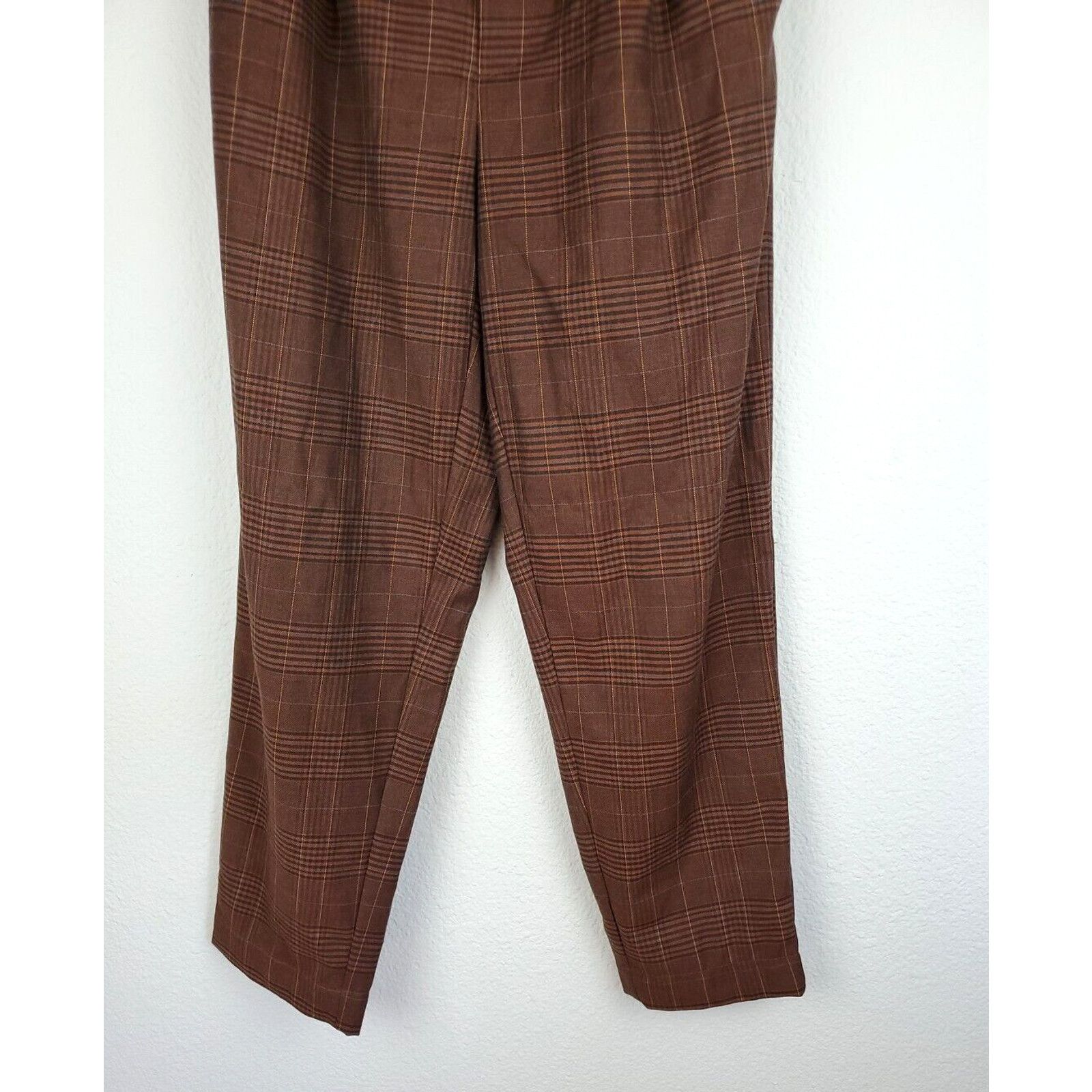 Madewell Madewell Pants Womens XXS Flannel Track Trousers Brown Glen Size 26" / US 2 / IT 38 - 5 Thumbnail