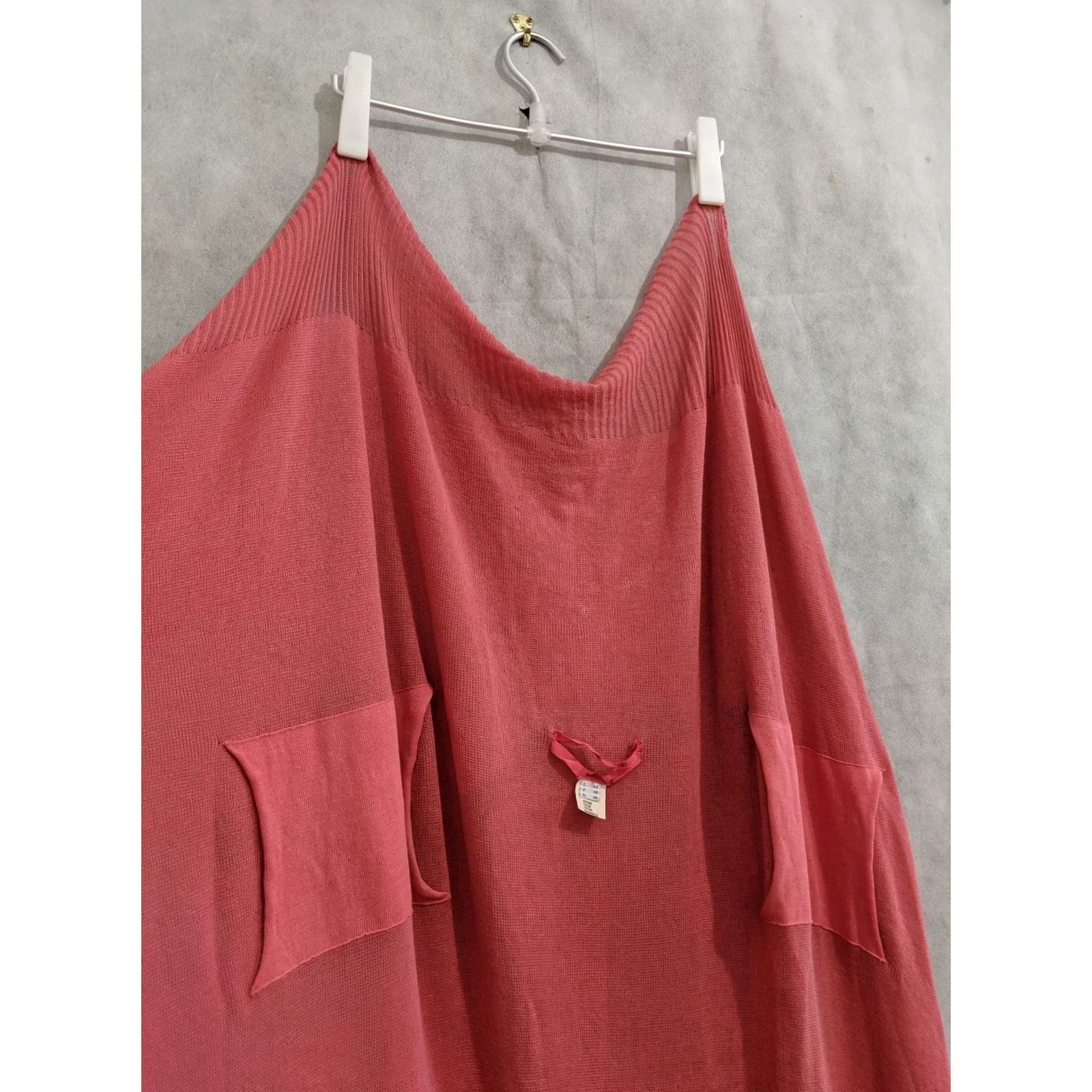 Rick Owens VINTAGE Rick Owens SS05 Scorpion Runway Poncho Cape Sweater Women 42 Red Italy Size M / US 6-8 / IT 42-44 - 4 Thumbnail