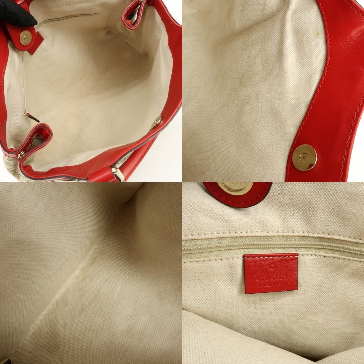 Gucci Gucci Sukey GG Canvas & Leather Tote Tan Size ONE SIZE - 7 Thumbnail