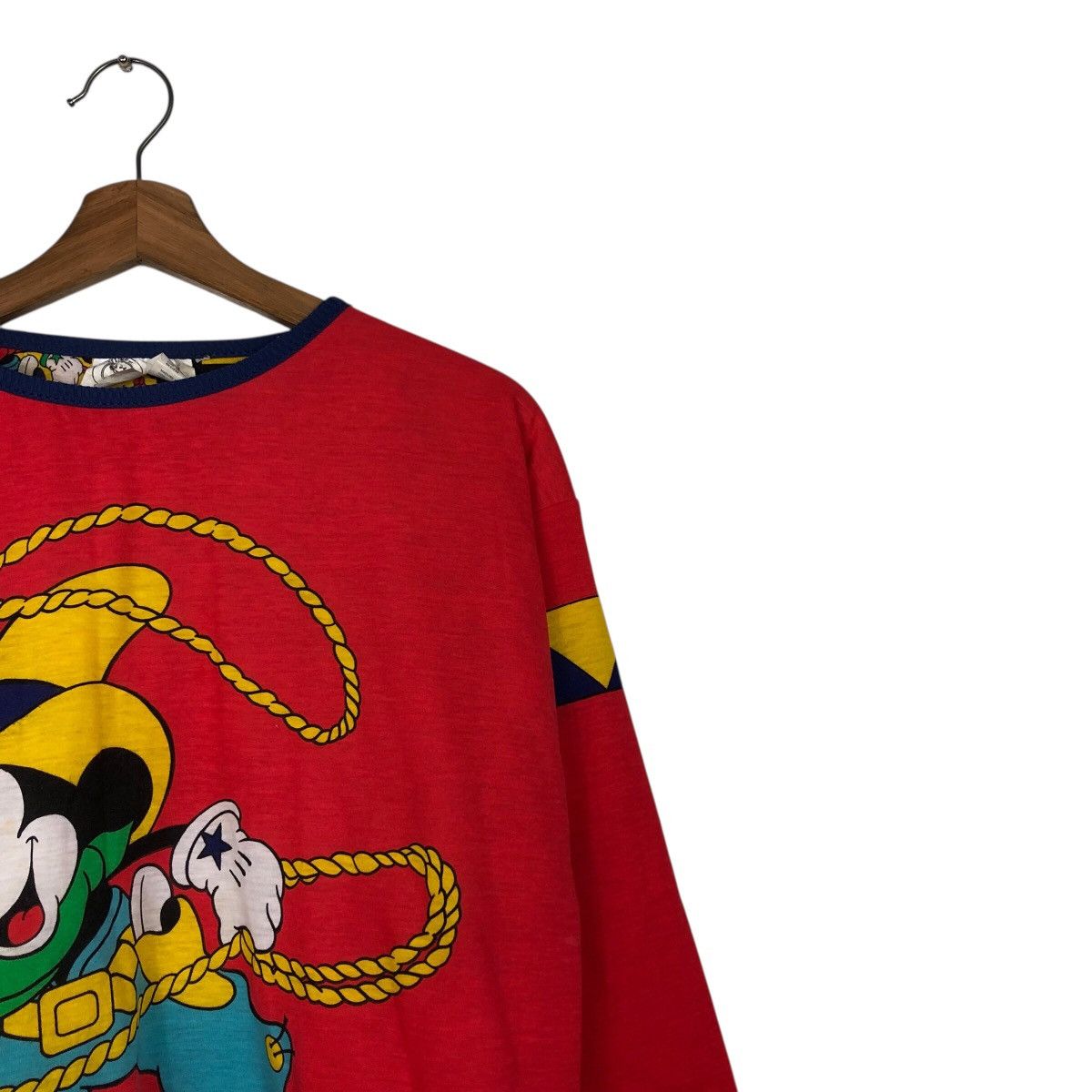 Vintage Vintage Sweatshirt Long Sleeve Mickey Mouse Cartoon BigLogo Size US M / EU 48-50 / 2 - 7 Thumbnail