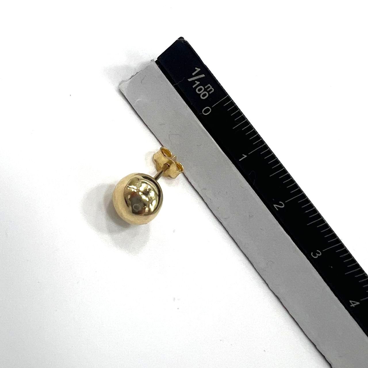 Other 14K Yellow Gold Ball Earrings – Lightweight Size ONE SIZE - 5 Thumbnail