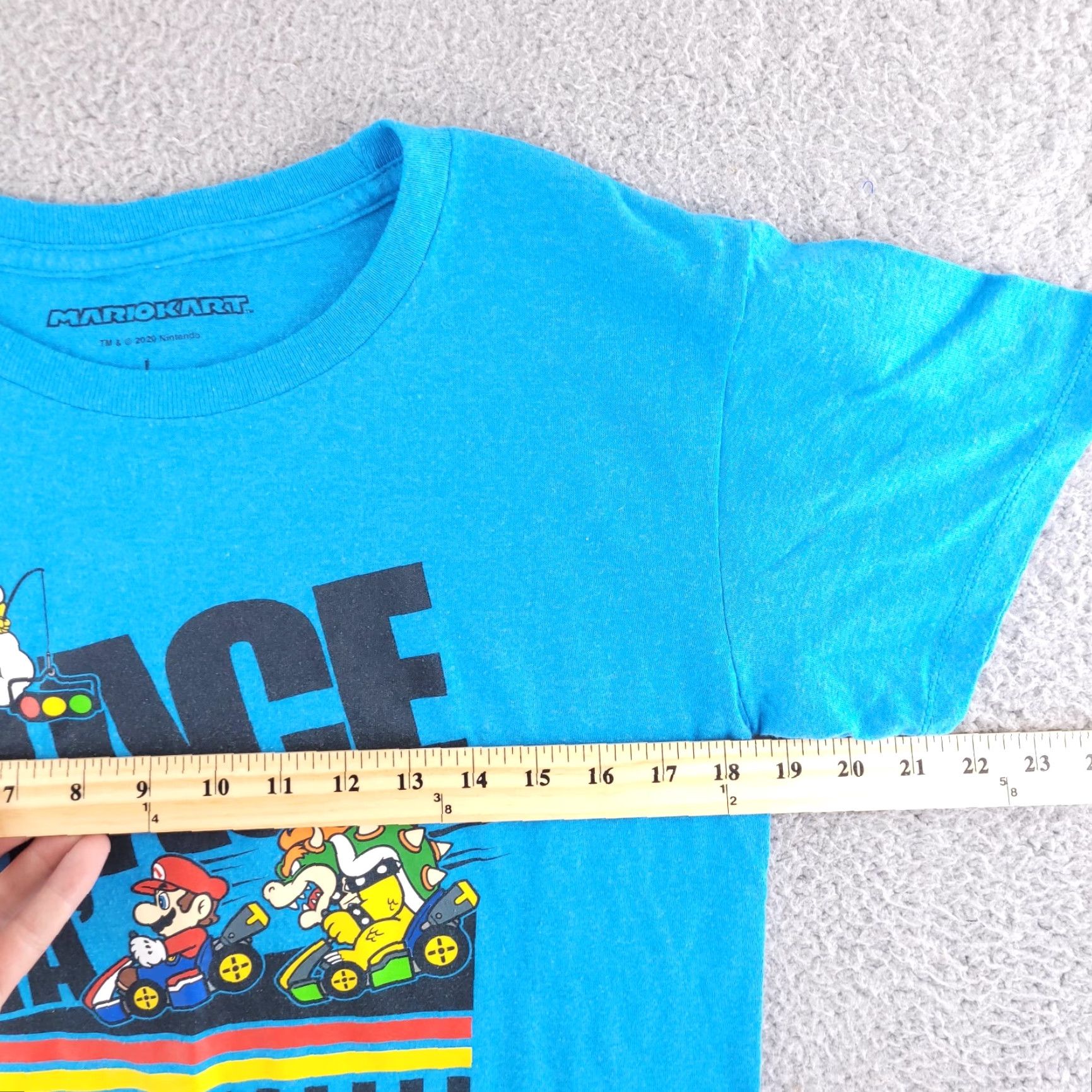 Nintendo Nintendo Mario Kart T Shirt Mens Large Blue Short Sleeve Crewneck Cap Size US S / EU 44-46 / 1 - 4 Thumbnail