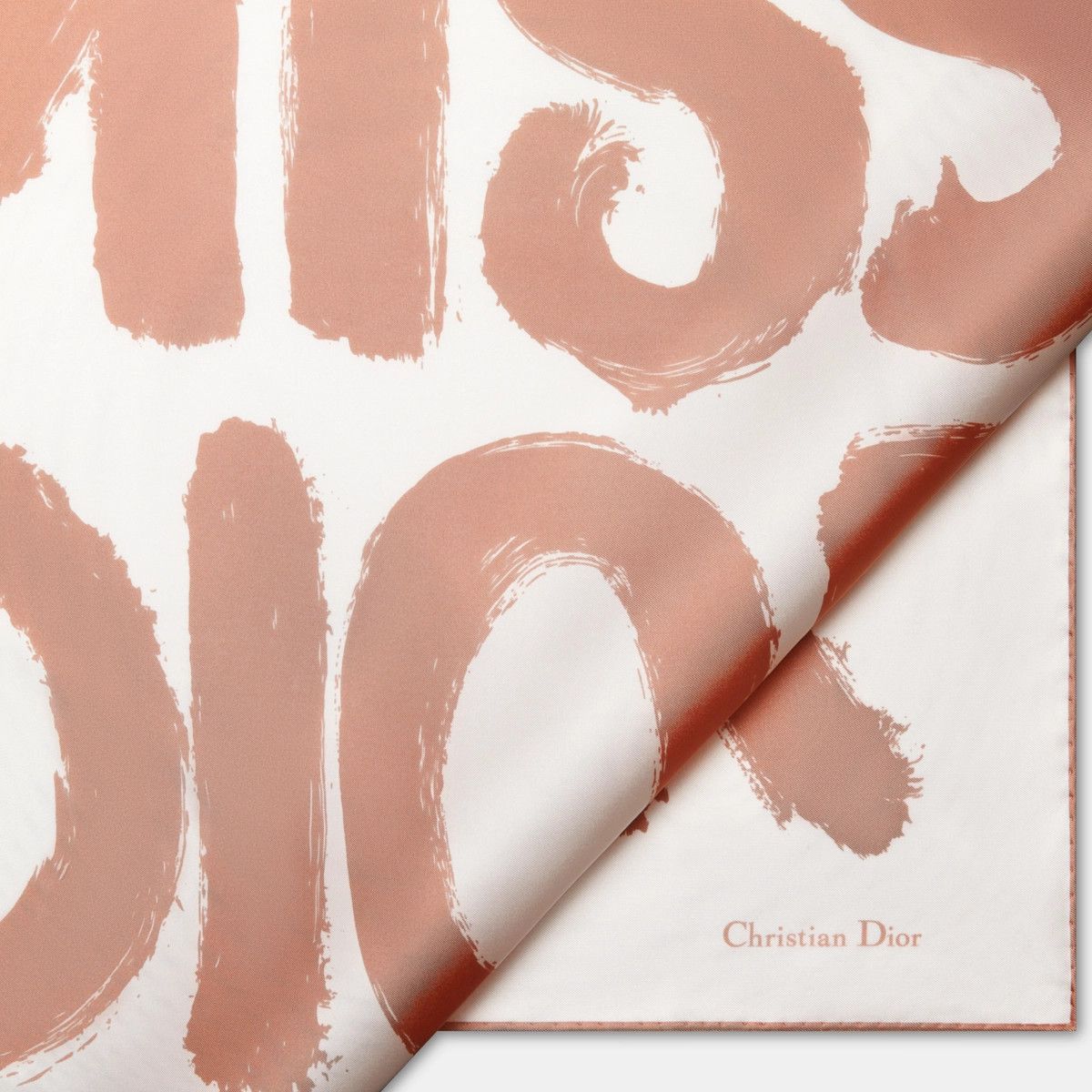 Dior o1bcso1str0226 Size:OS/70 Square Scarf in White/Vents Pink Size ONE SIZE - 4 Thumbnail