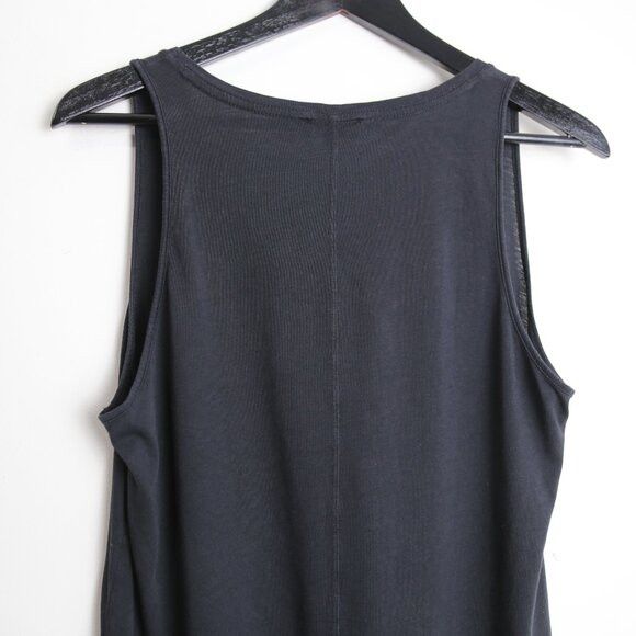 Aritzia Aritzia Babaton Cotton Modal Scoop Neck Black Tank Top Size M / US 6-8 / IT 42-44 - 7 Thumbnail