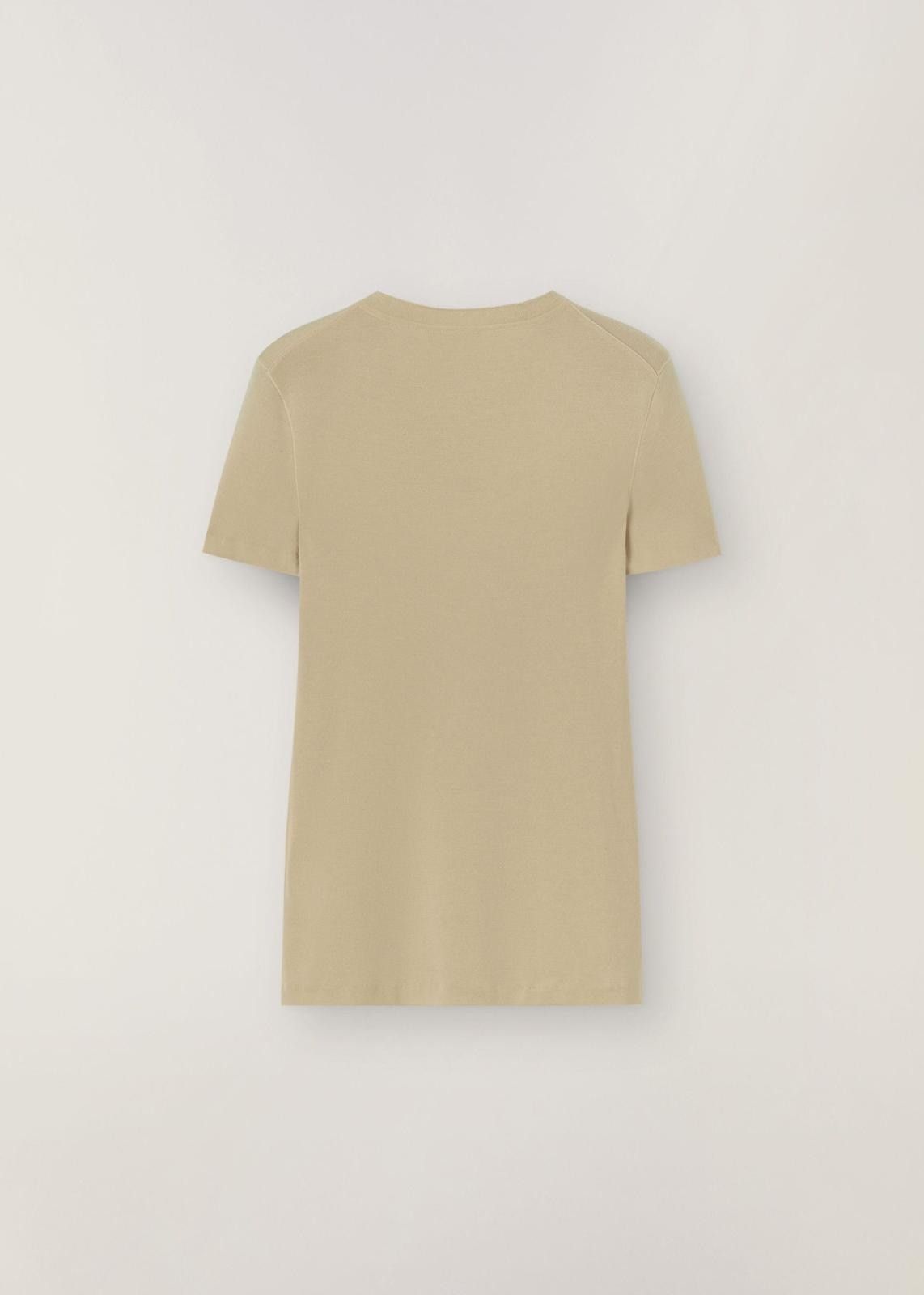 Loro Piana o1srvl11e1024 Cocooning Sedona Short Sleeve T-Shirt in Beige Size XL / US 12-14 / IT 48-50 - 2 Thumbnail