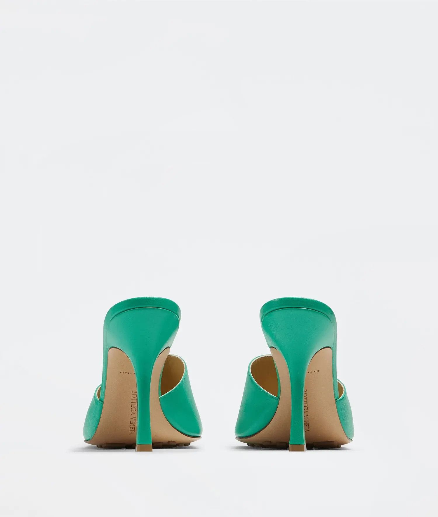 Bottega Veneta o1n1vont1224 Stretch Mules in Acid Turquoise Size US 12 / IT 42 - 3 Thumbnail