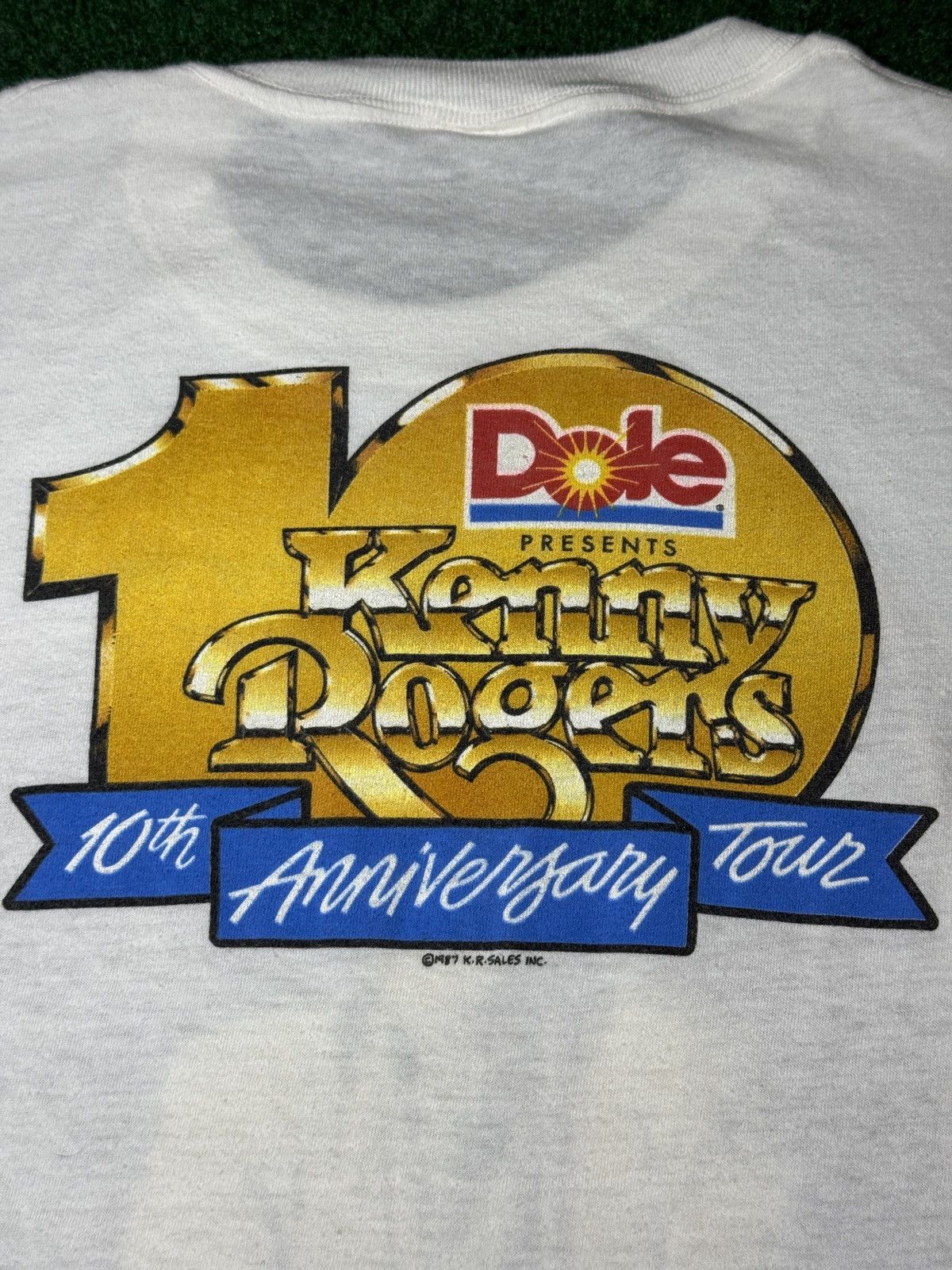 Band Tees Vtg 80s Dole Presents Kenny Rogers 10th Anniversary T Shirt Size US M / EU 48-50 / 2 - 4 Thumbnail
