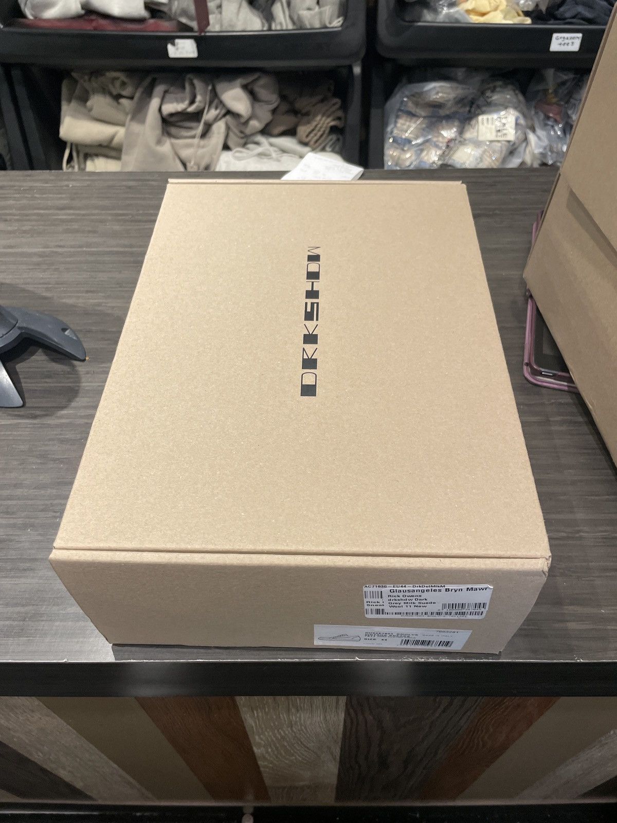 Rick Owens Drkshdw Rick Owens DRKSHDW Dark Grey Milk Suede Wool 11 Size US 11 / EU 44 - 6 Thumbnail