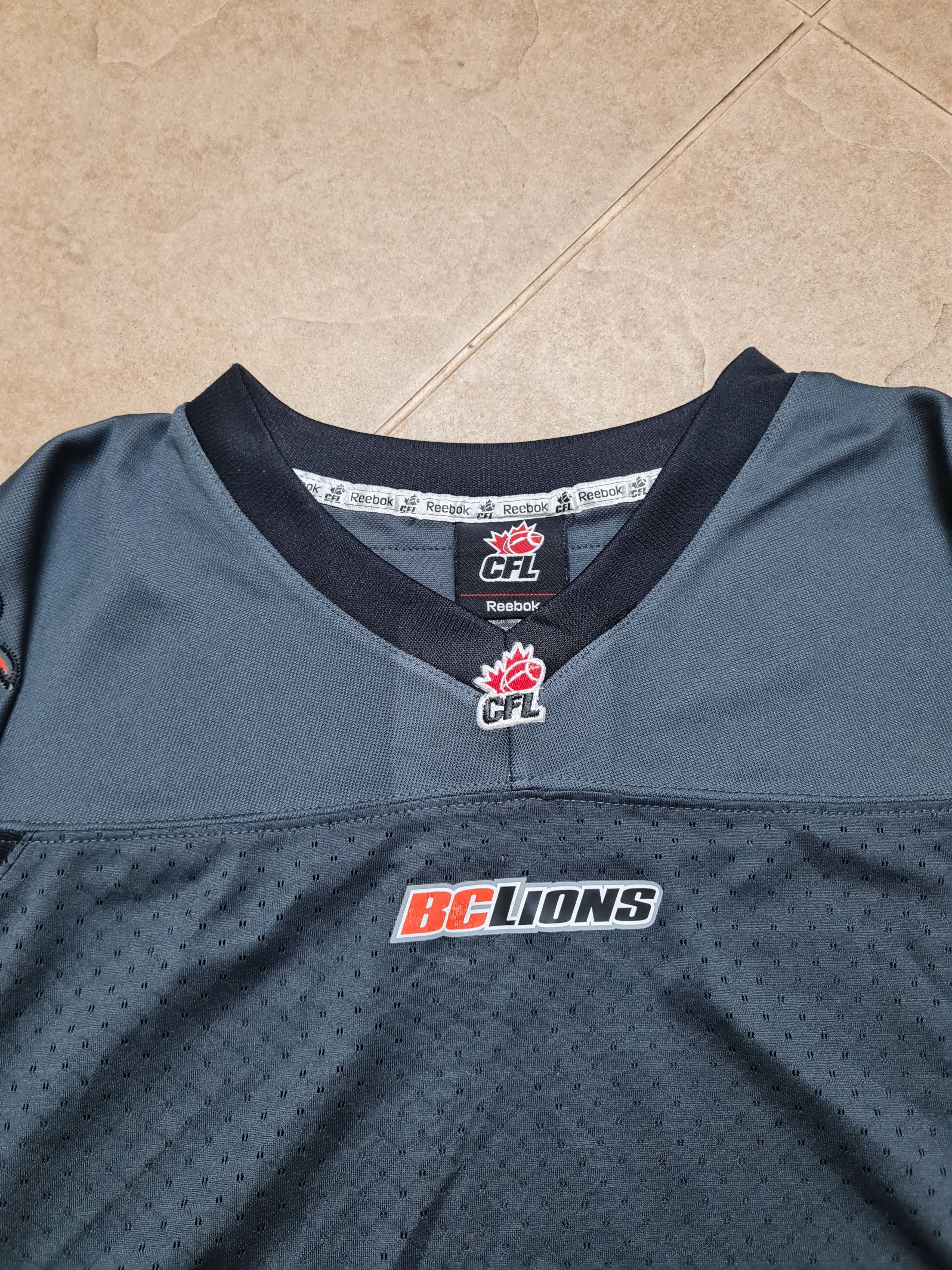 Reebok Jersey 2013 Reebok BC Lions CFL Football Mens Black Gray Size US M / EU 48-50 / 2 - 15 Thumbnail