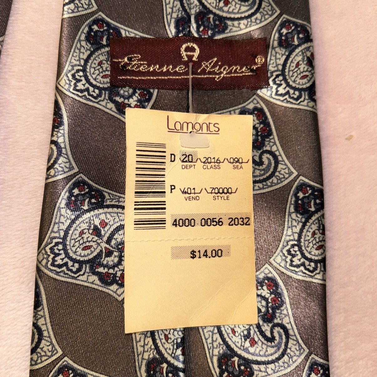 Etienne Aigner Etienne Aigner vintage dead stock bronze with paisley tie Size ONE SIZE - 4 Thumbnail
