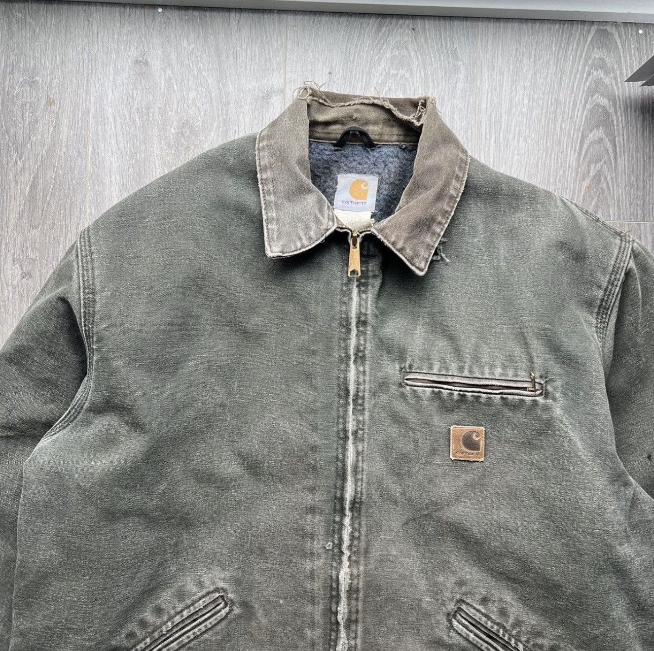 Carhartt Vintage Carhartt Detroit Jacket workwear moss Size US XL / EU 56 / 4 - 1 Thumbnail