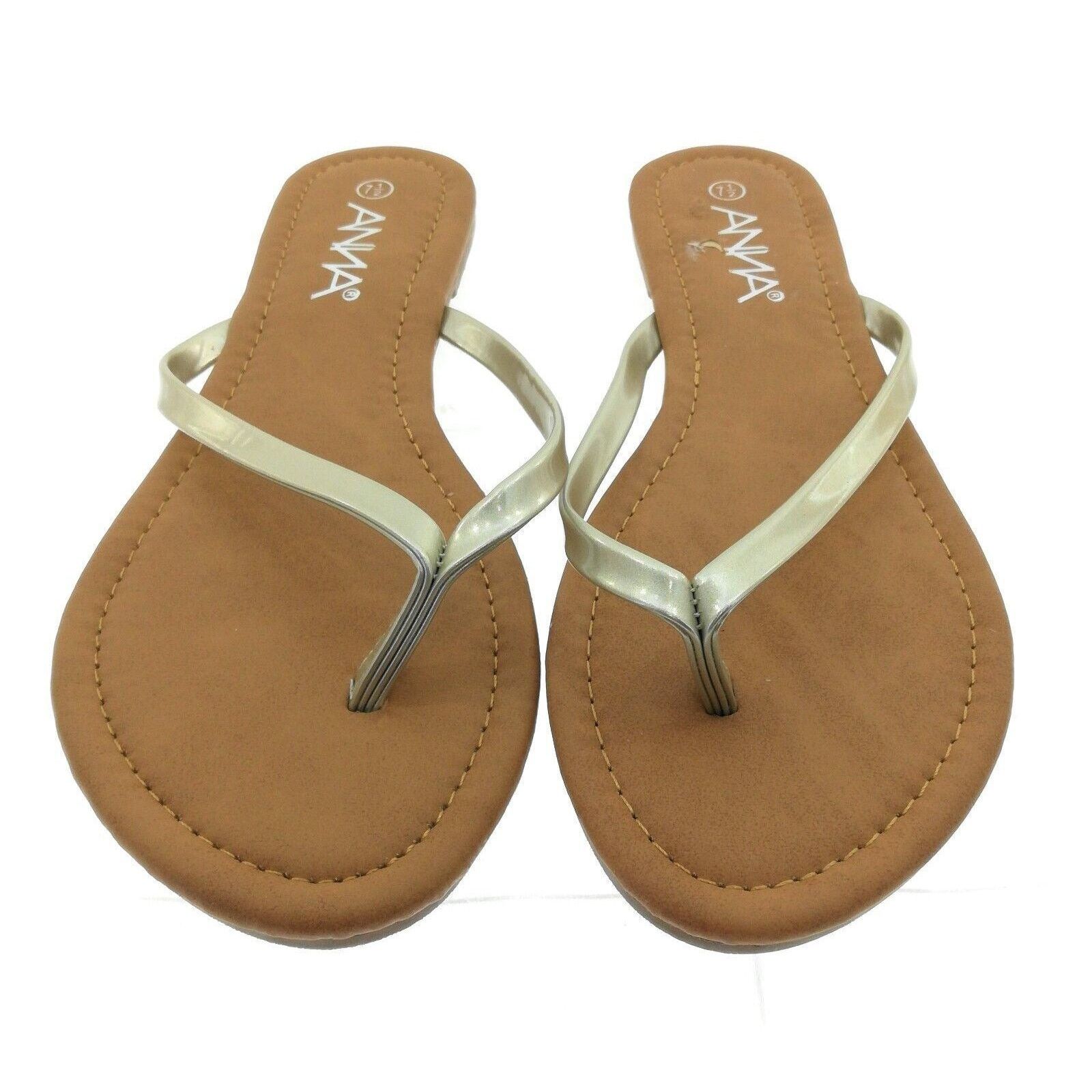 Other Anna Gold Strap Summer Sandals - Womes's Size 9 Size US 9 / IT 39 - 3 Thumbnail