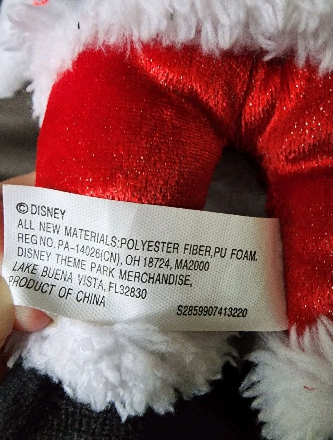 Disney NWT Disney 7 Inch Holiday Sparkle Mickey Mouse Plush Size ONE SIZE - 4 Thumbnail