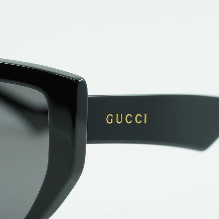 Gucci Gucci GG0997S 002 Sunglasses Black Shield Frame, Grey Lenses Size ONE SIZE - 4 Thumbnail
