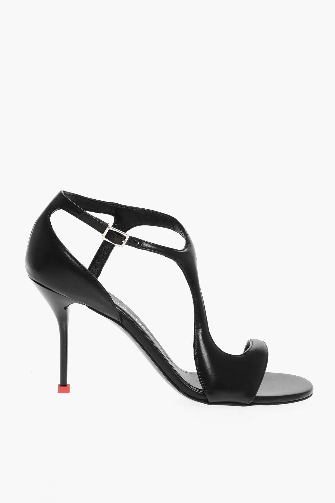 og1mm0725 Leather Suppleness Sandals in Black