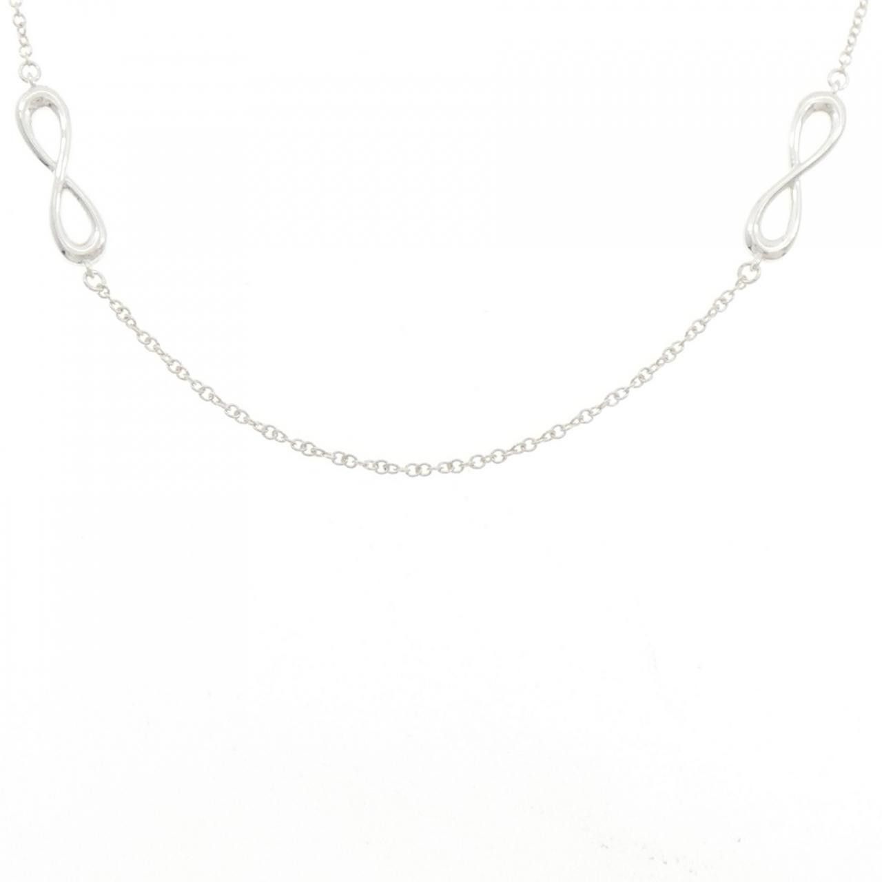 Tiffany & Co. Tiffany Infinity Endless 925 Silver Necklace Metal Necklace DUTY FREE for USA