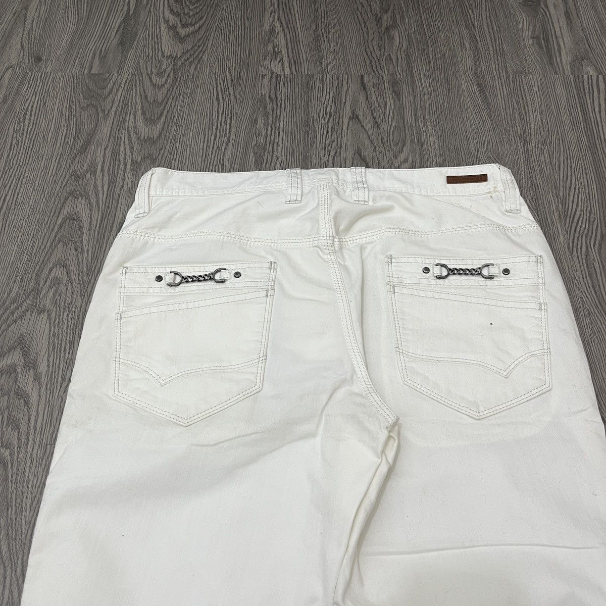 Japanese Brand 🇯🇵 Nicole Club For Man - Flared White Pant Ifsix Lgbstyle Size US 30 / EU 46 - 8 Thumbnail