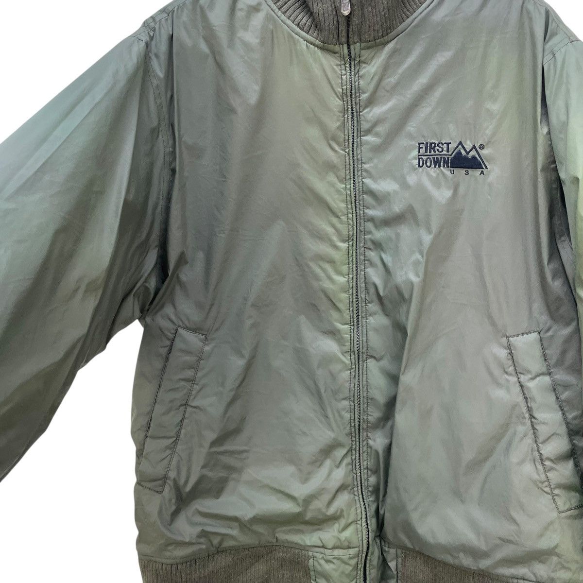 Japanese Brand 🔥Vintage Sunfaded First Down Bomber Jacket Size US M / EU 48-50 / 2 - 3 Thumbnail