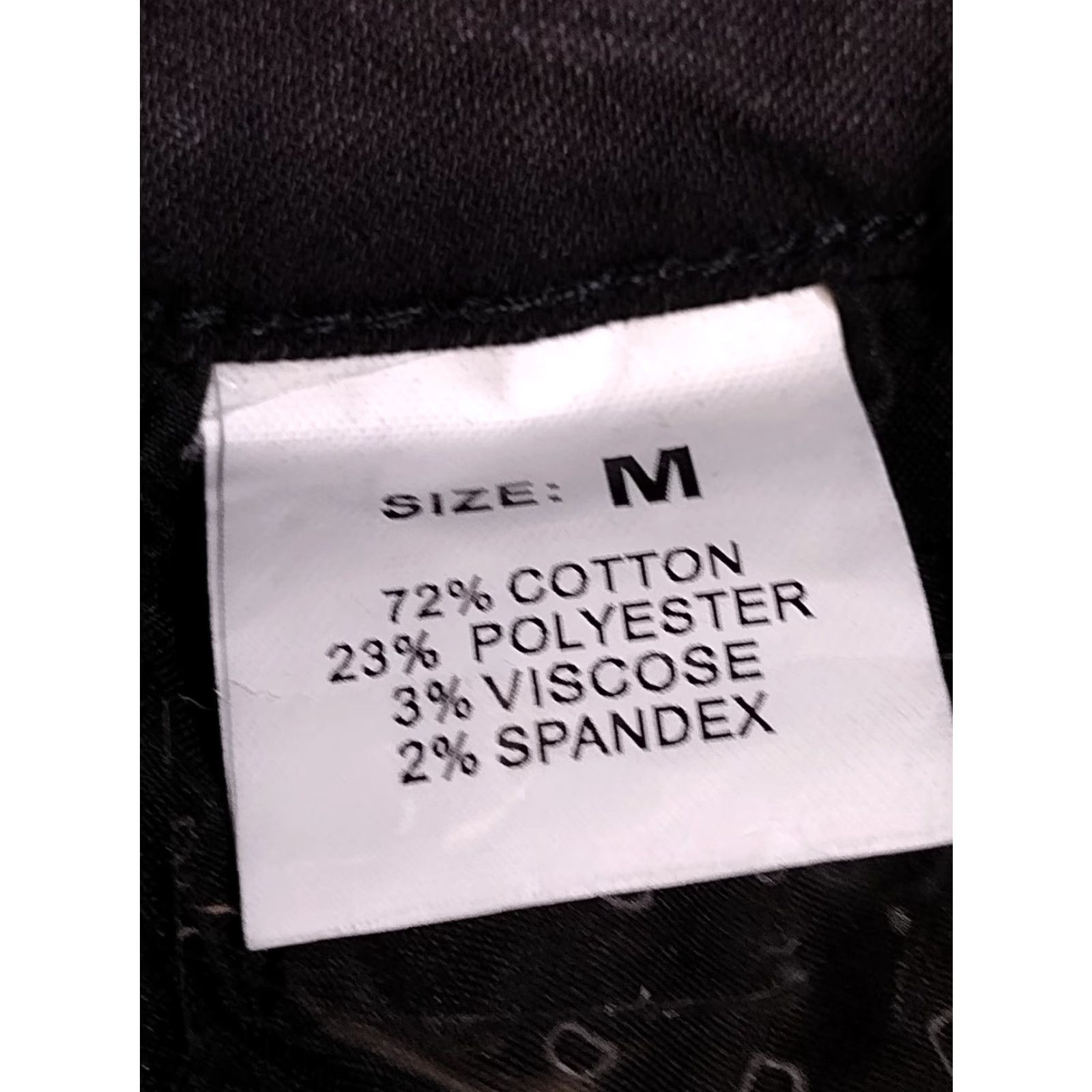 Vintage Women's Mid Rise Stretch Denim Shorts - 2.0 Inseam, Black, M, Cuffed, Flat Front - Casual Denim Shorts, 26" Waist, Regular, Women Size 32" / US 10 / IT 46 - 5 Thumbnail