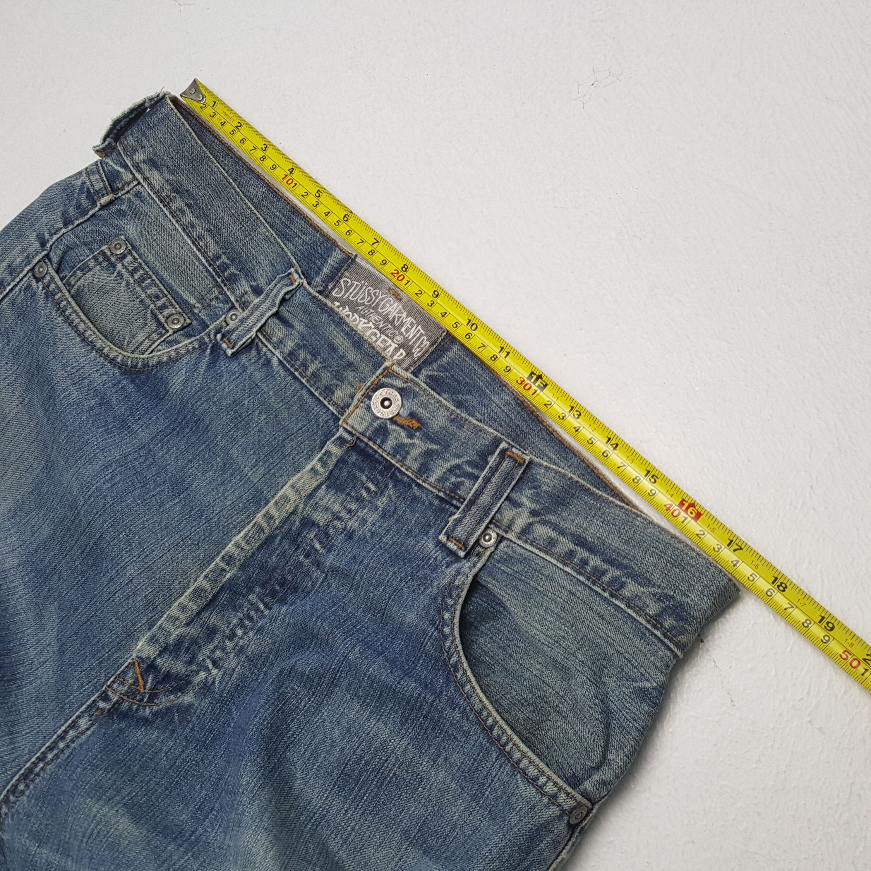 Stussy STUSSY Streetwear Skateboard Style Custom Art Jeans Size US 35 - 7 Thumbnail