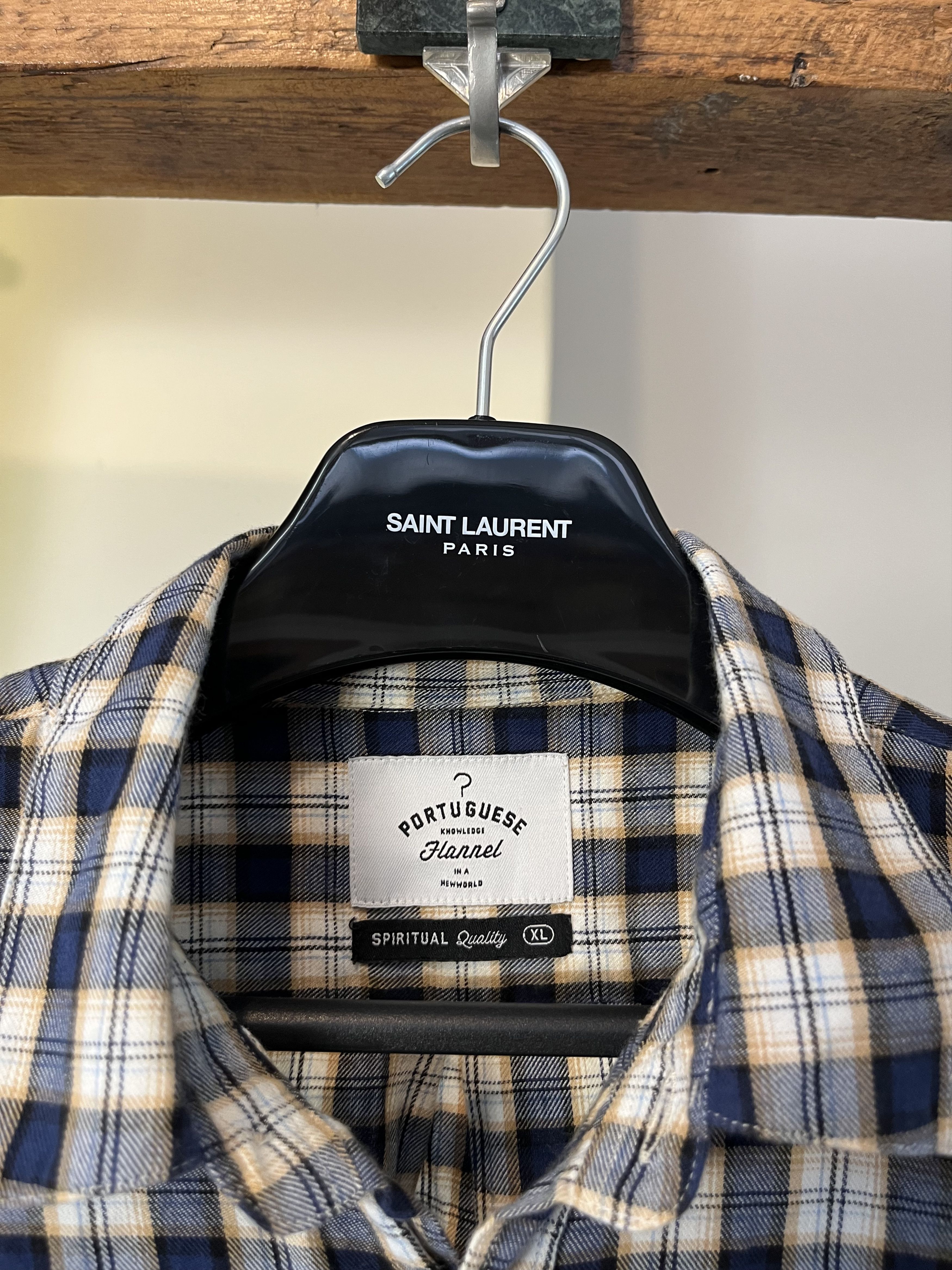 Designer × Portuguese Flannel Portuguese Flannel Spiritual Quality Checked Shirt XL Size US XL / EU 56 / 4 - 4 Thumbnail